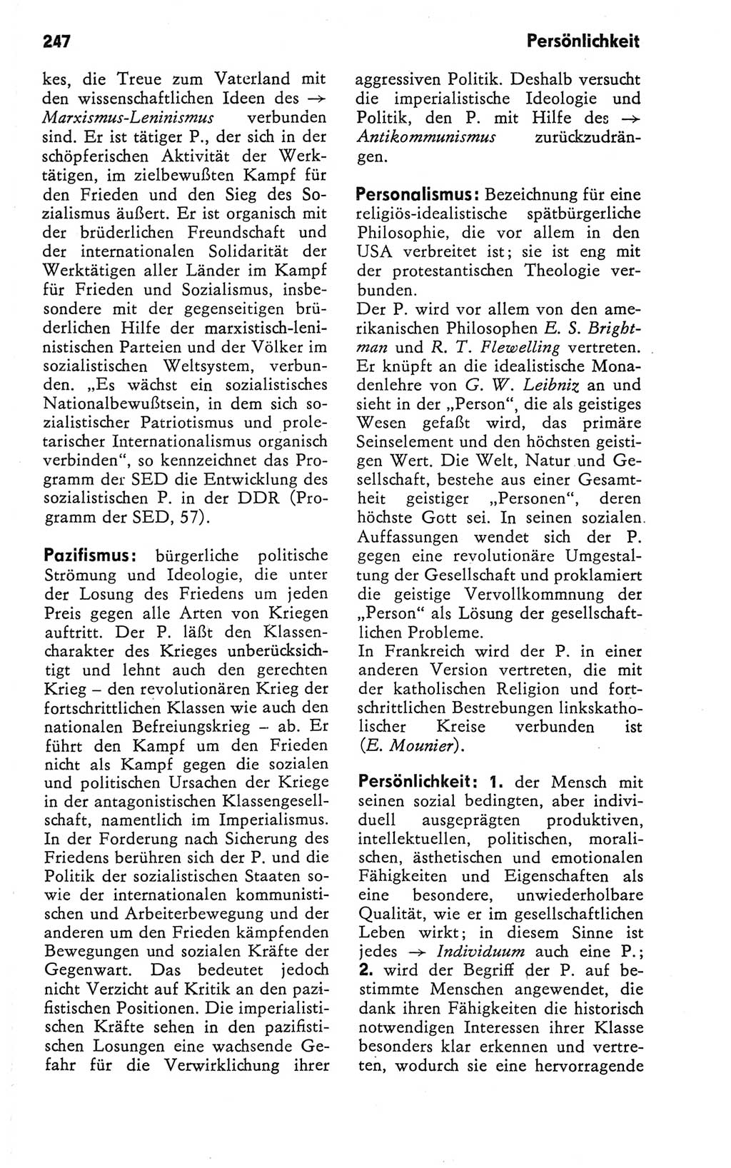 Kleines Wörterbuch der marxistisch-leninistischen Philosophie [Deutsche Demokratische Republik (DDR)] 1981, Seite 247 (Kl. Wb. ML Phil. DDR 1981, S. 247)