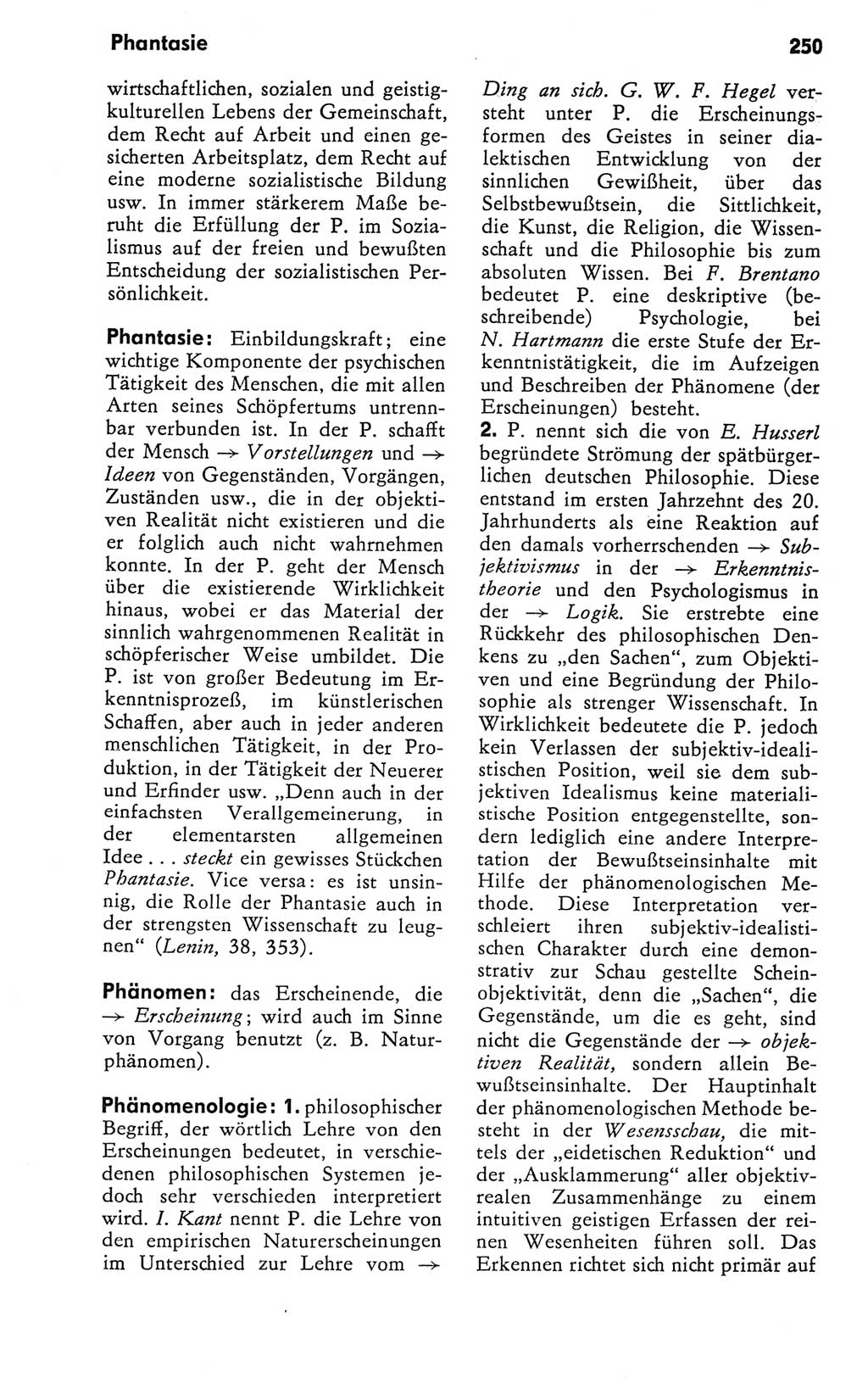 Kleines Wörterbuch der marxistisch-leninistischen Philosophie [Deutsche Demokratische Republik (DDR)] 1981, Seite 250 (Kl. Wb. ML Phil. DDR 1981, S. 250)