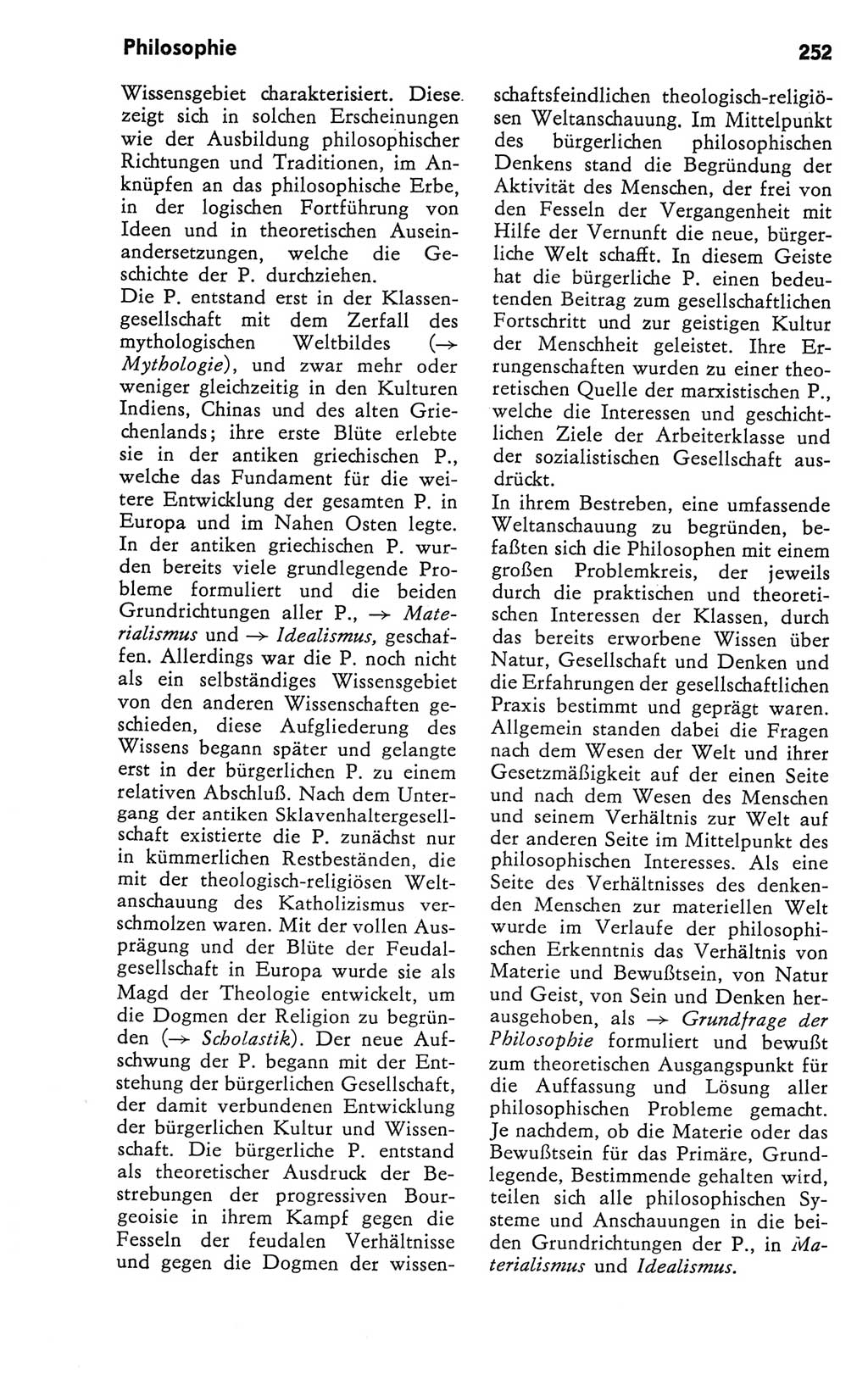 Kleines Wörterbuch der marxistisch-leninistischen Philosophie [Deutsche Demokratische Republik (DDR)] 1981, Seite 252 (Kl. Wb. ML Phil. DDR 1981, S. 252)