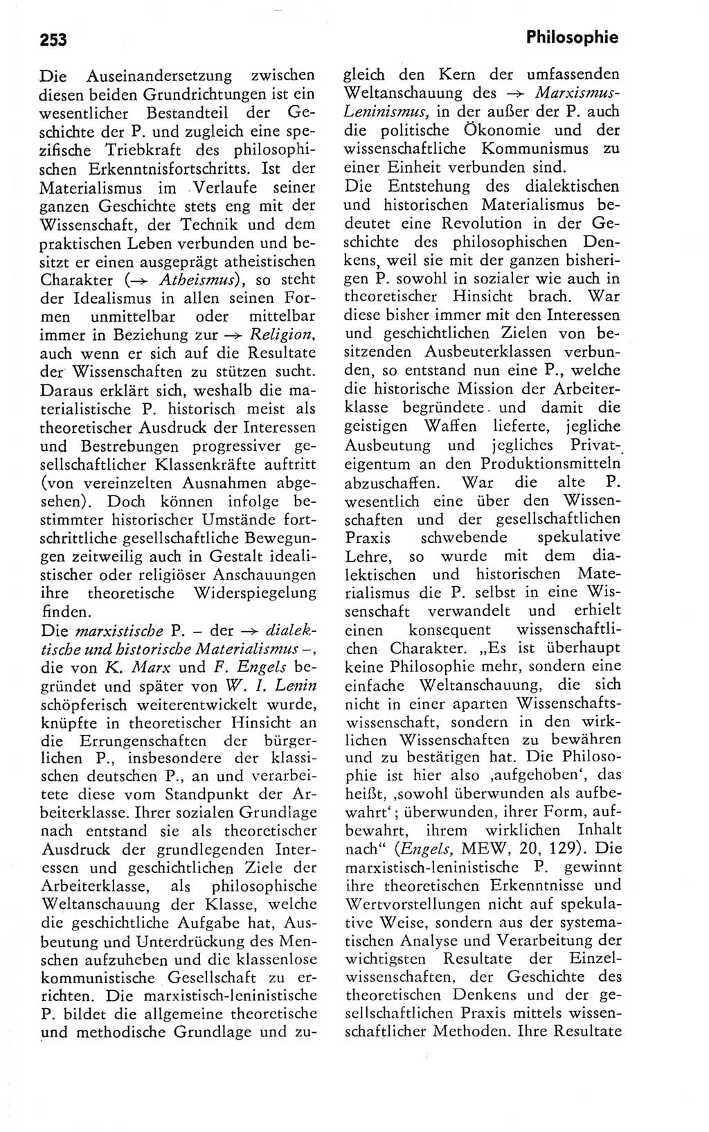 Kleines Wörterbuch der marxistisch-leninistischen Philosophie [Deutsche Demokratische Republik (DDR)] 1981, Seite 253 (Kl. Wb. ML Phil. DDR 1981, S. 253)