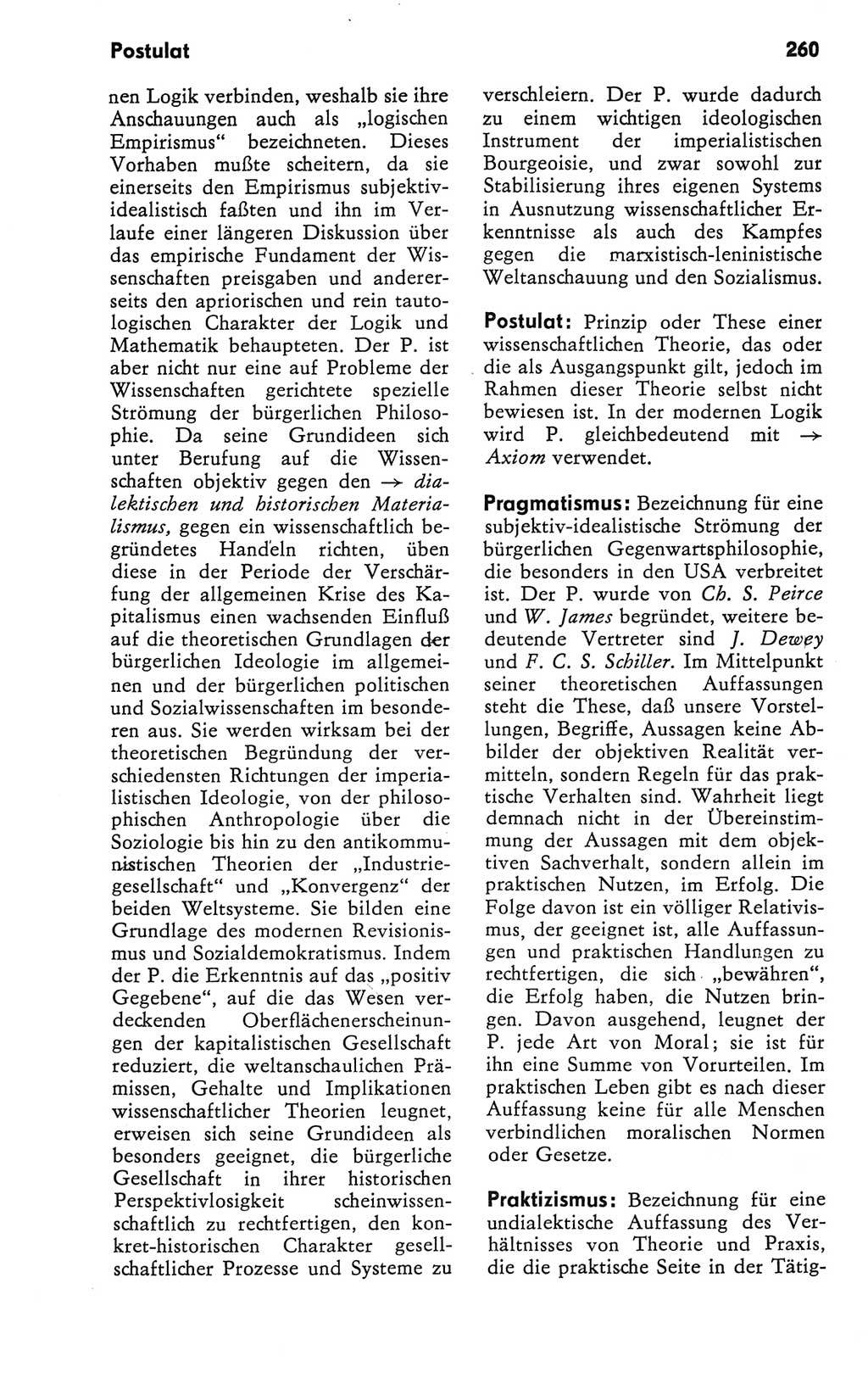 Kleines Wörterbuch der marxistisch-leninistischen Philosophie [Deutsche Demokratische Republik (DDR)] 1981, Seite 260 (Kl. Wb. ML Phil. DDR 1981, S. 260)