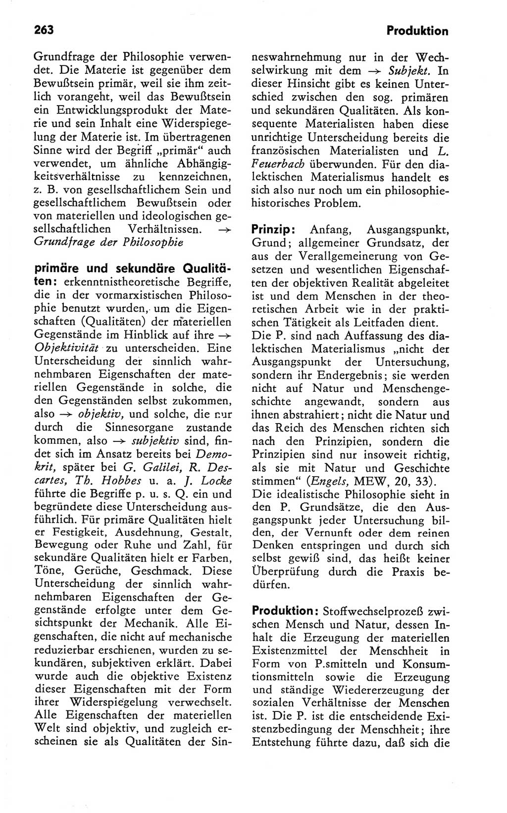 Kleines Wörterbuch der marxistisch-leninistischen Philosophie [Deutsche Demokratische Republik (DDR)] 1981, Seite 263 (Kl. Wb. ML Phil. DDR 1981, S. 263)