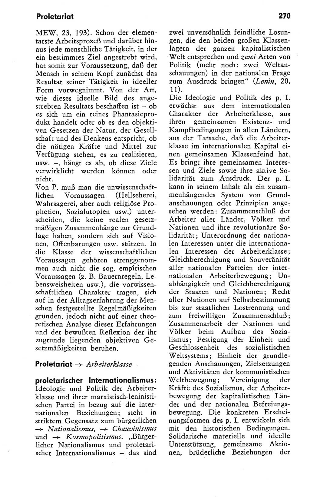 Kleines Wörterbuch der marxistisch-leninistischen Philosophie [Deutsche Demokratische Republik (DDR)] 1981, Seite 270 (Kl. Wb. ML Phil. DDR 1981, S. 270)