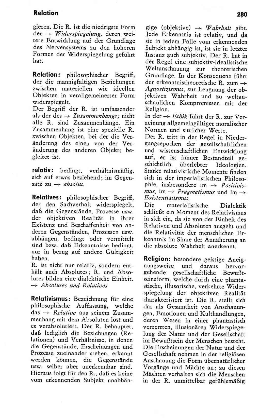 Kleines Wörterbuch der marxistisch-leninistischen Philosophie [Deutsche Demokratische Republik (DDR)] 1981, Seite 280 (Kl. Wb. ML Phil. DDR 1981, S. 280)
