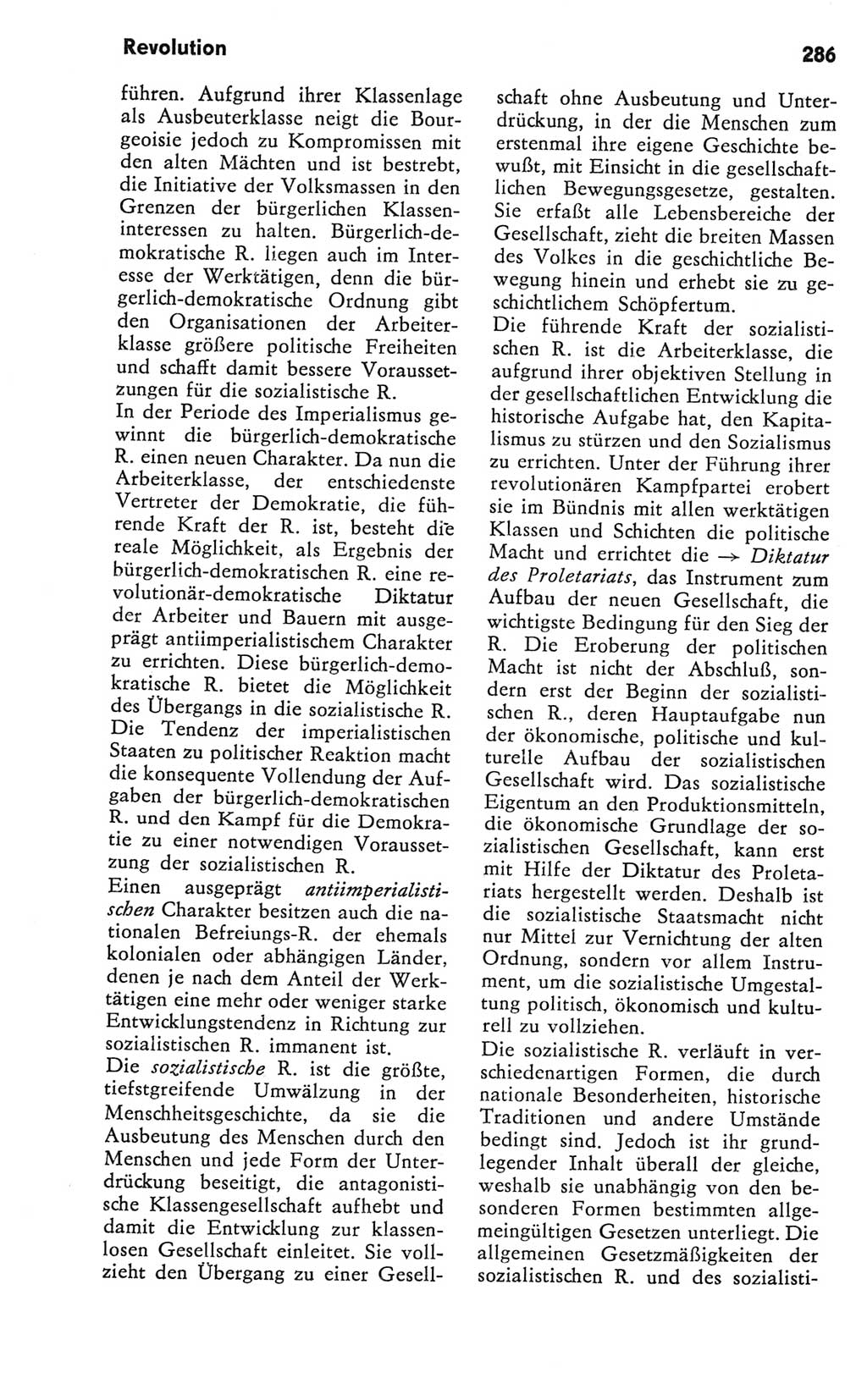 Kleines Wörterbuch der marxistisch-leninistischen Philosophie [Deutsche Demokratische Republik (DDR)] 1981, Seite 286 (Kl. Wb. ML Phil. DDR 1981, S. 286)