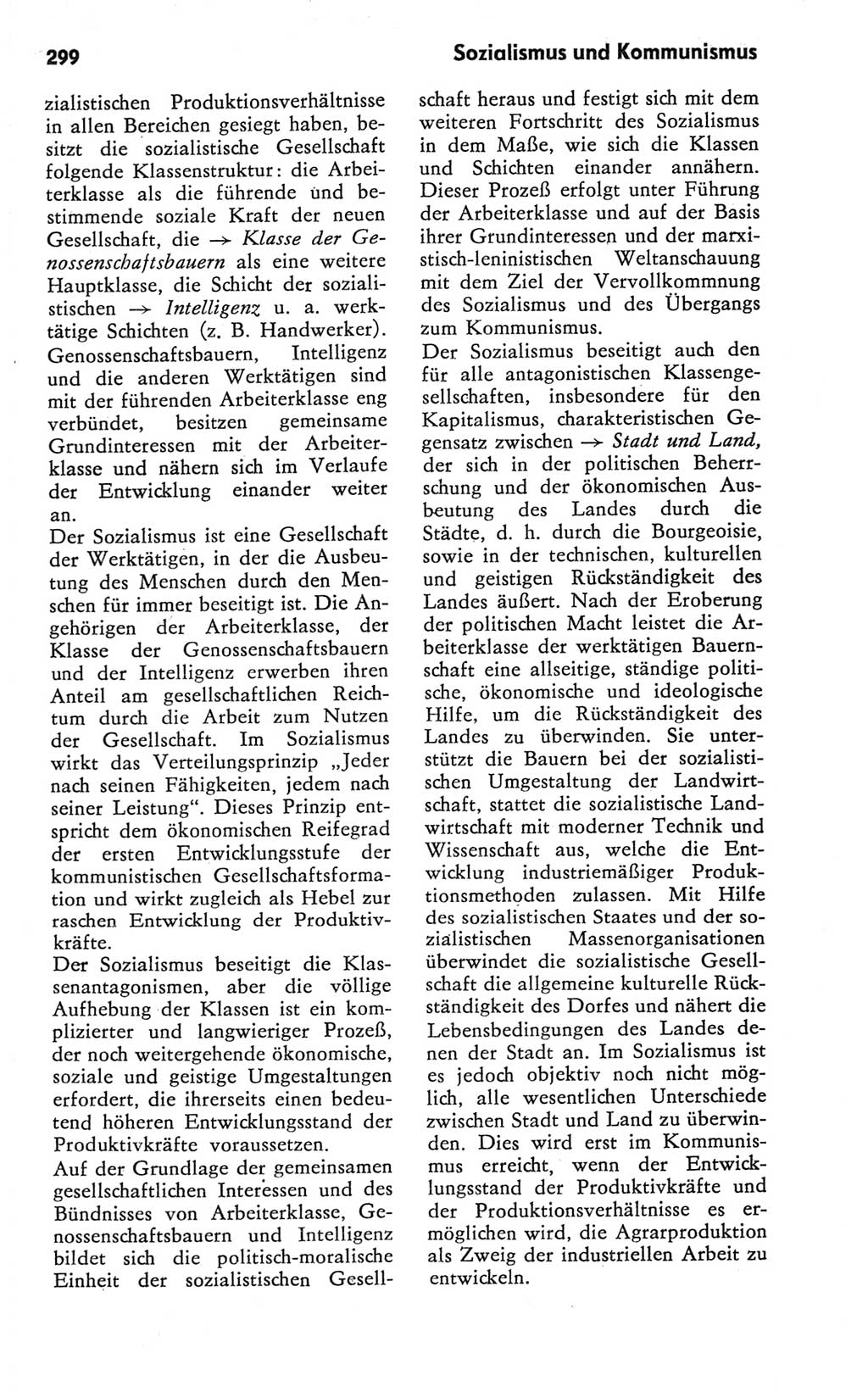 Kleines Wörterbuch der marxistisch-leninistischen Philosophie [Deutsche Demokratische Republik (DDR)] 1981, Seite 299 (Kl. Wb. ML Phil. DDR 1981, S. 299)