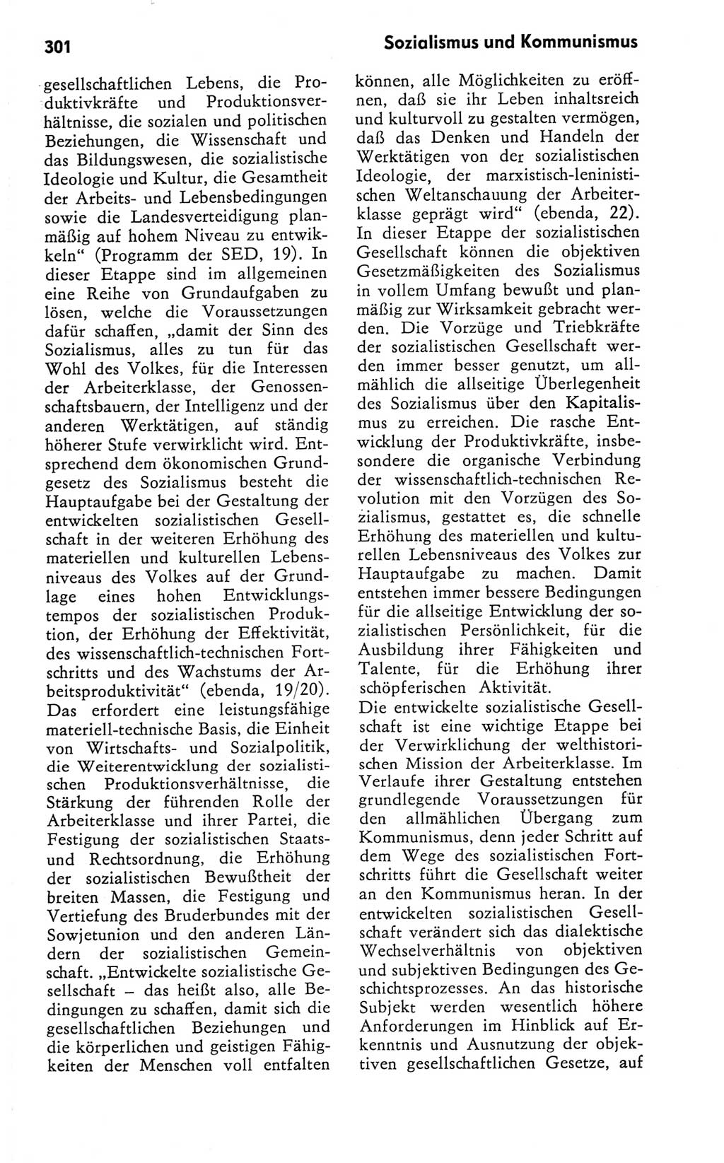 Kleines Wörterbuch der marxistisch-leninistischen Philosophie [Deutsche Demokratische Republik (DDR)] 1981, Seite 301 (Kl. Wb. ML Phil. DDR 1981, S. 301)