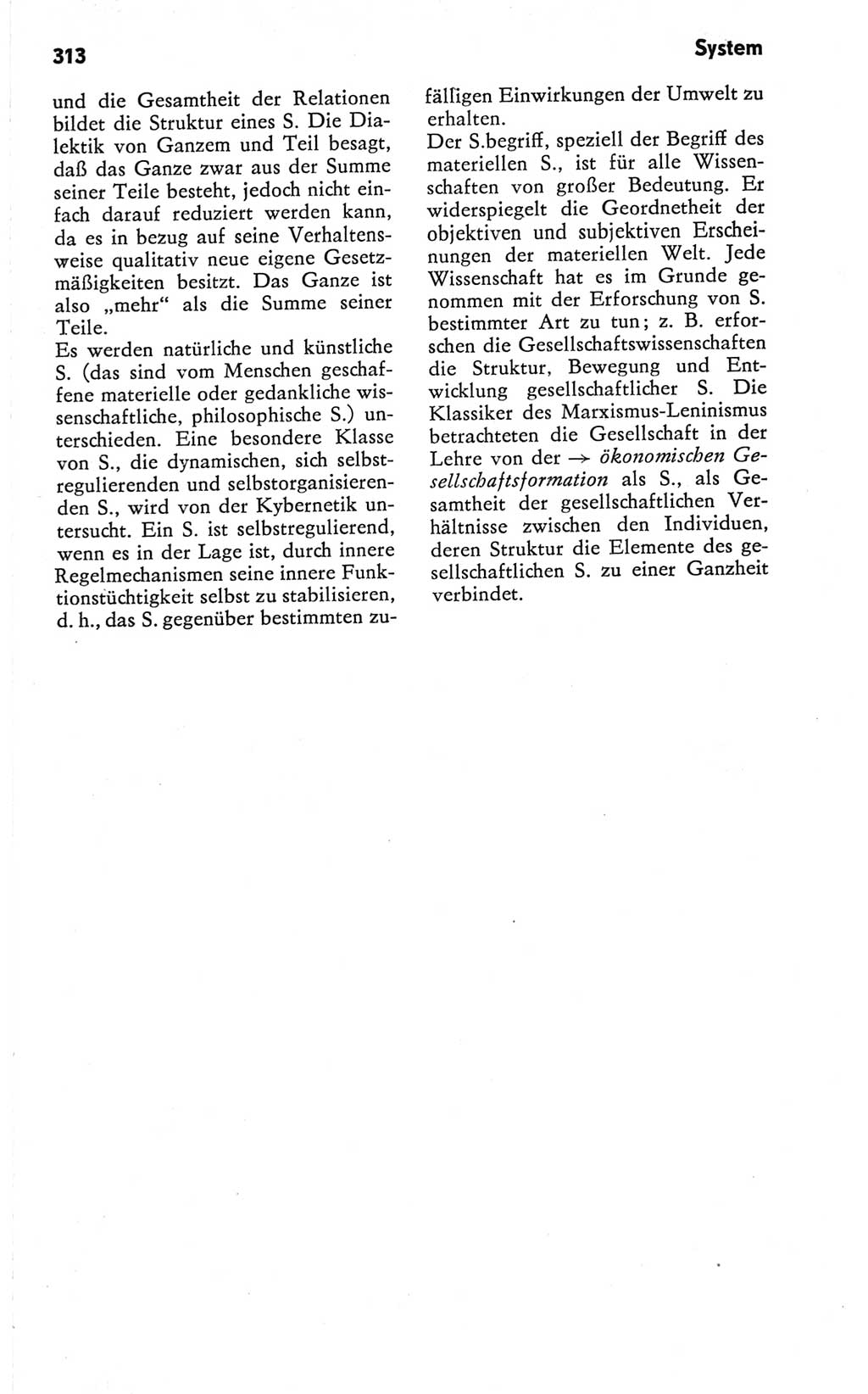 Kleines Wörterbuch der marxistisch-leninistischen Philosophie [Deutsche Demokratische Republik (DDR)] 1981, Seite 313 (Kl. Wb. ML Phil. DDR 1981, S. 313)