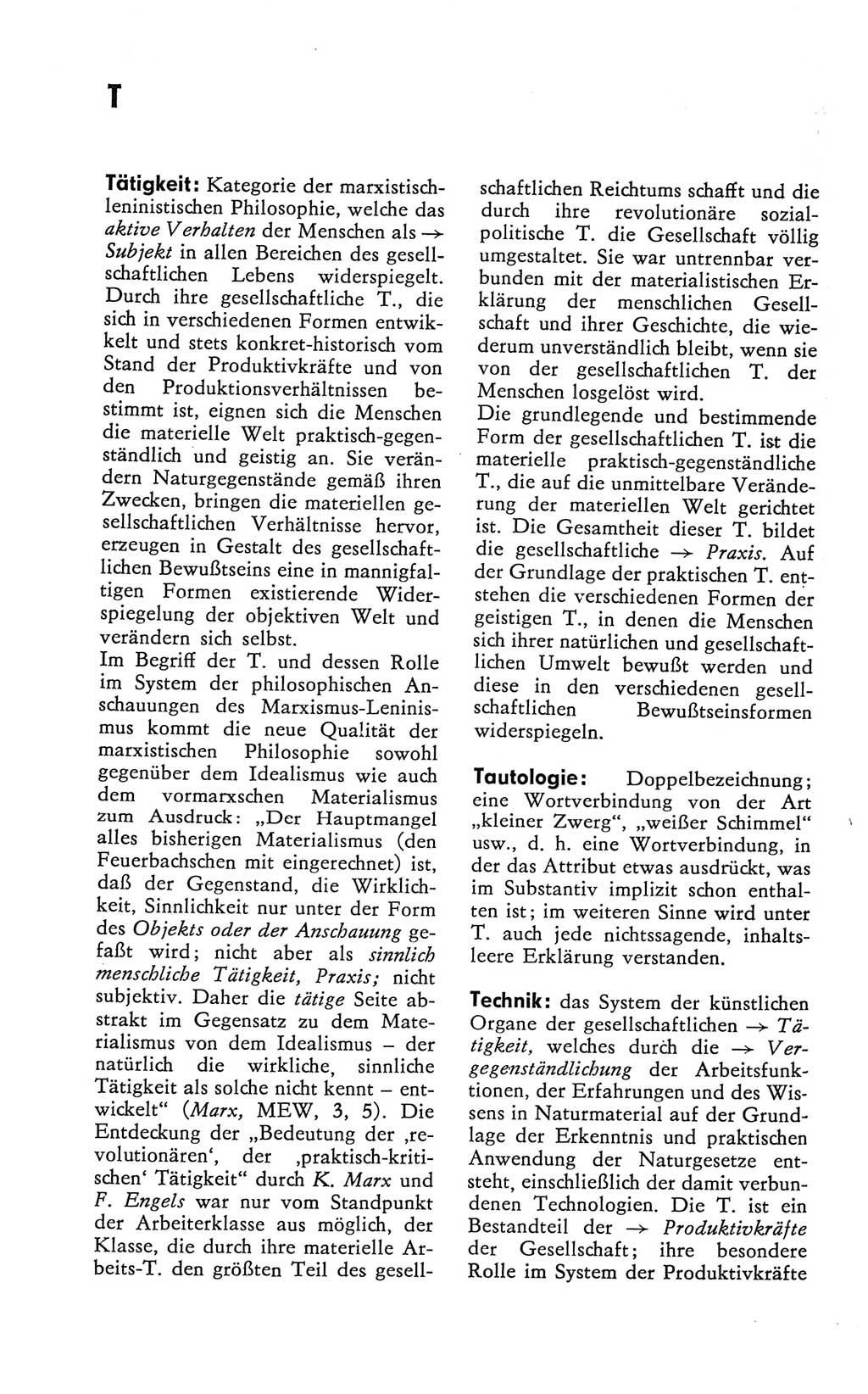 Kleines Wörterbuch der marxistisch-leninistischen Philosophie [Deutsche Demokratische Republik (DDR)] 1981, Seite 314 (Kl. Wb. ML Phil. DDR 1981, S. 314)