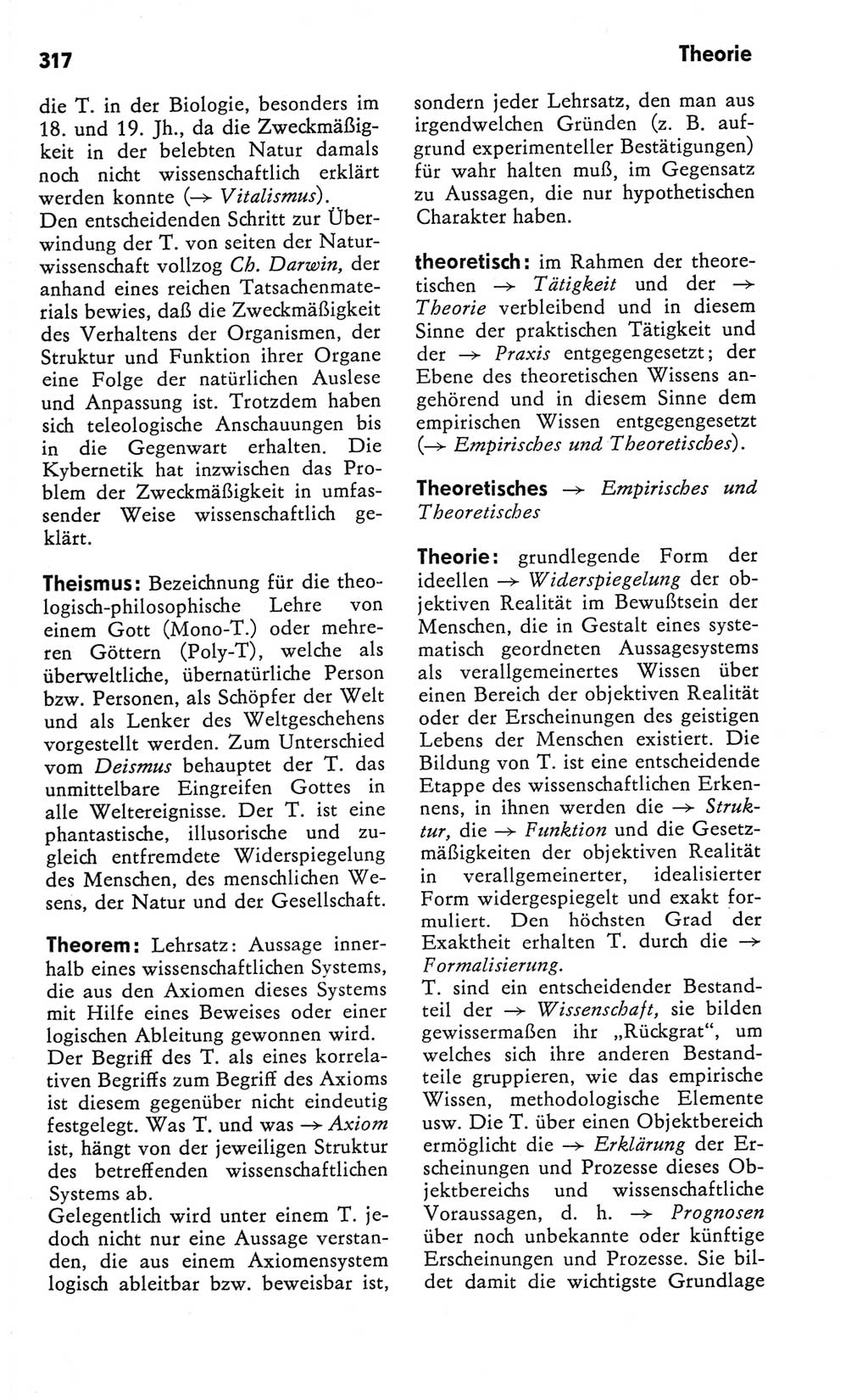 Kleines Wörterbuch der marxistisch-leninistischen Philosophie [Deutsche Demokratische Republik (DDR)] 1981, Seite 317 (Kl. Wb. ML Phil. DDR 1981, S. 317)