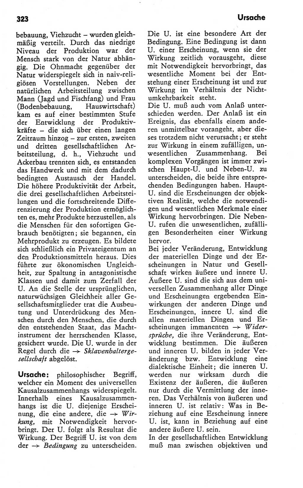Kleines Wörterbuch der marxistisch-leninistischen Philosophie [Deutsche Demokratische Republik (DDR)] 1981, Seite 323 (Kl. Wb. ML Phil. DDR 1981, S. 323)