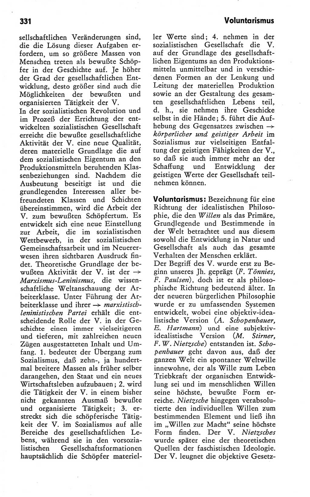 Kleines Wörterbuch der marxistisch-leninistischen Philosophie [Deutsche Demokratische Republik (DDR)] 1981, Seite 331 (Kl. Wb. ML Phil. DDR 1981, S. 331)