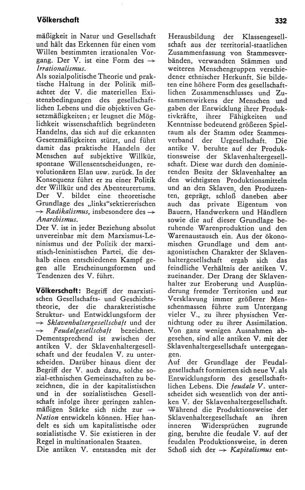 Kleines Wörterbuch der marxistisch-leninistischen Philosophie [Deutsche Demokratische Republik (DDR)] 1981, Seite 332 (Kl. Wb. ML Phil. DDR 1981, S. 332)