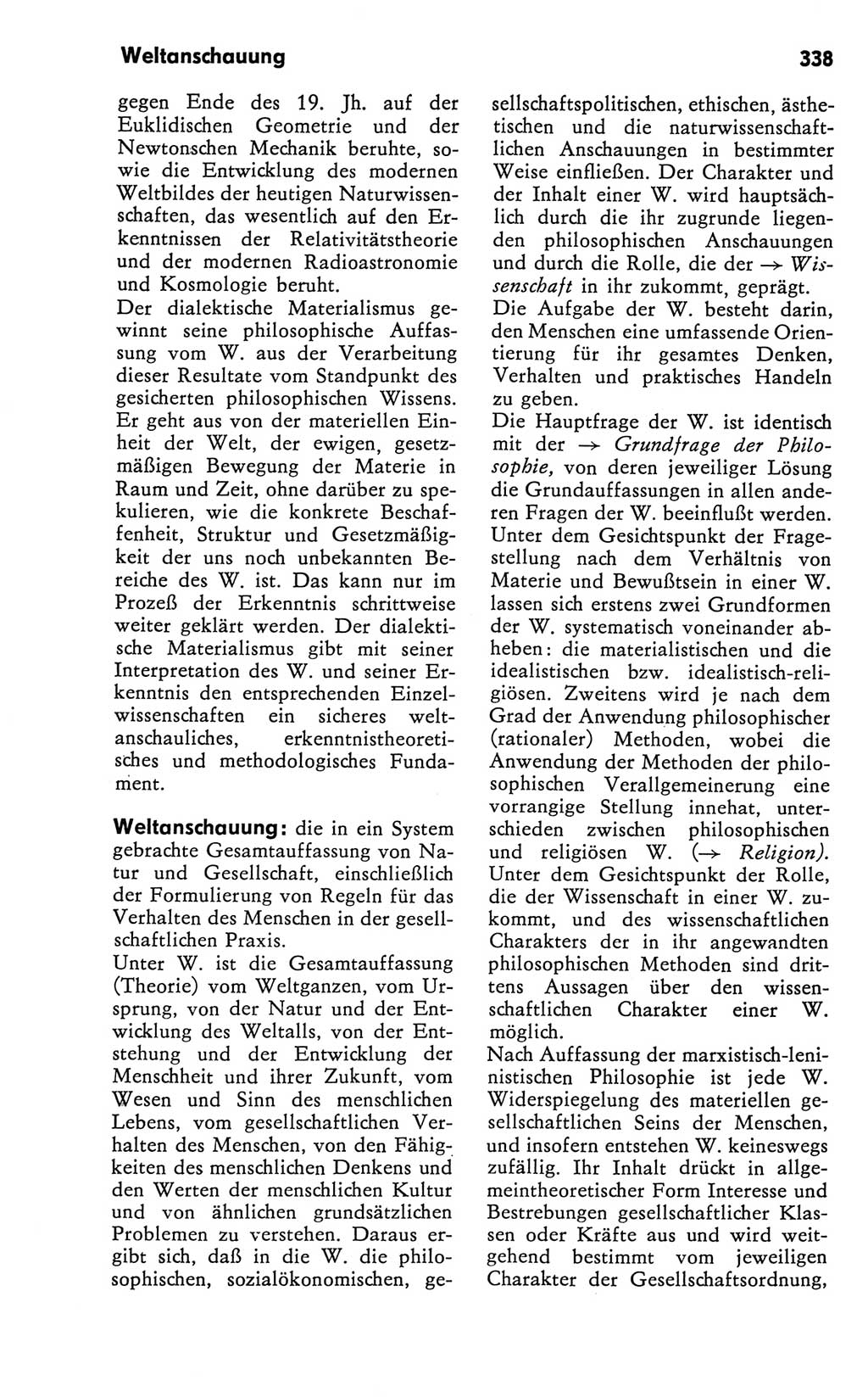 Kleines Wörterbuch der marxistisch-leninistischen Philosophie [Deutsche Demokratische Republik (DDR)] 1981, Seite 338 (Kl. Wb. ML Phil. DDR 1981, S. 338)