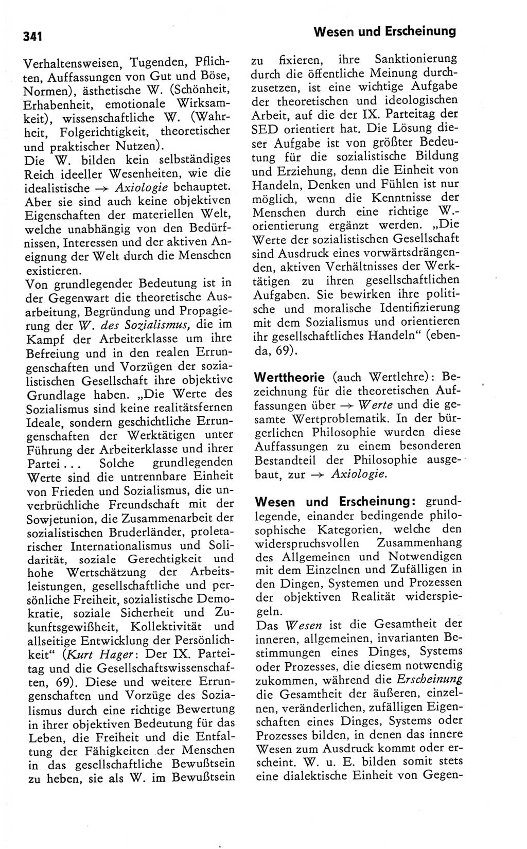 Kleines Wörterbuch der marxistisch-leninistischen Philosophie [Deutsche Demokratische Republik (DDR)] 1981, Seite 341 (Kl. Wb. ML Phil. DDR 1981, S. 341)