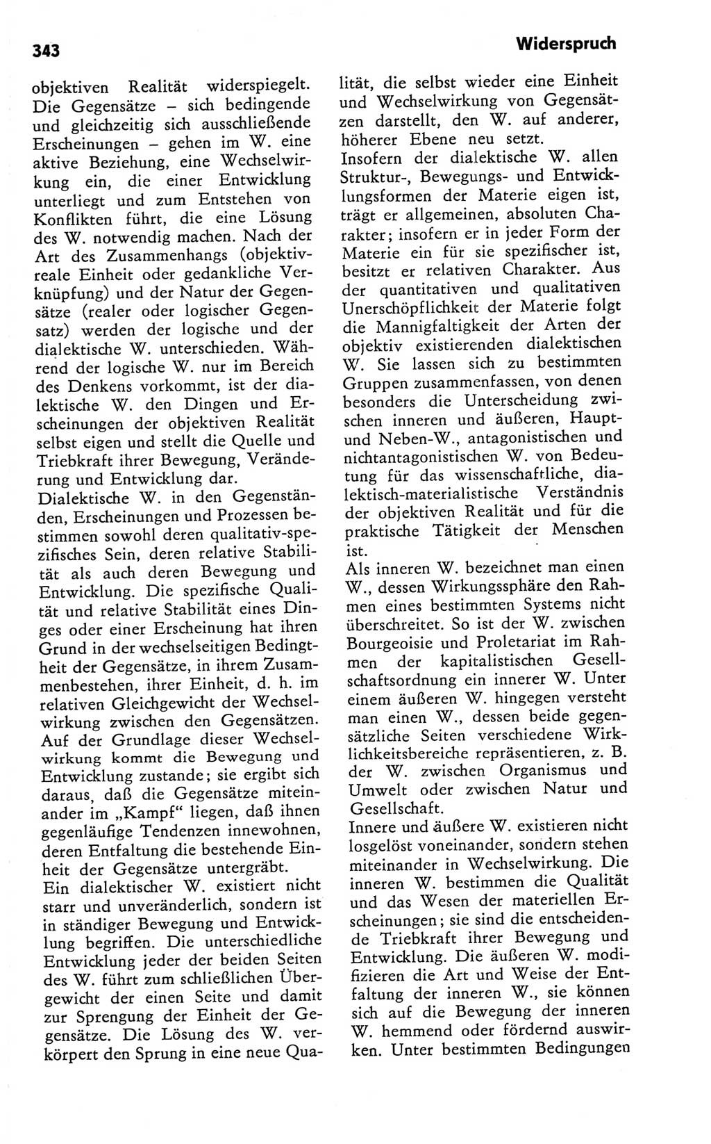 Kleines Wörterbuch der marxistisch-leninistischen Philosophie [Deutsche Demokratische Republik (DDR)] 1981, Seite 343 (Kl. Wb. ML Phil. DDR 1981, S. 343)