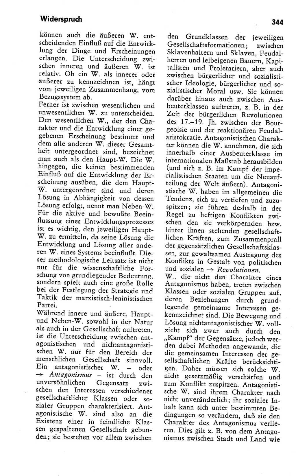 Kleines Wörterbuch der marxistisch-leninistischen Philosophie [Deutsche Demokratische Republik (DDR)] 1981, Seite 344 (Kl. Wb. ML Phil. DDR 1981, S. 344)