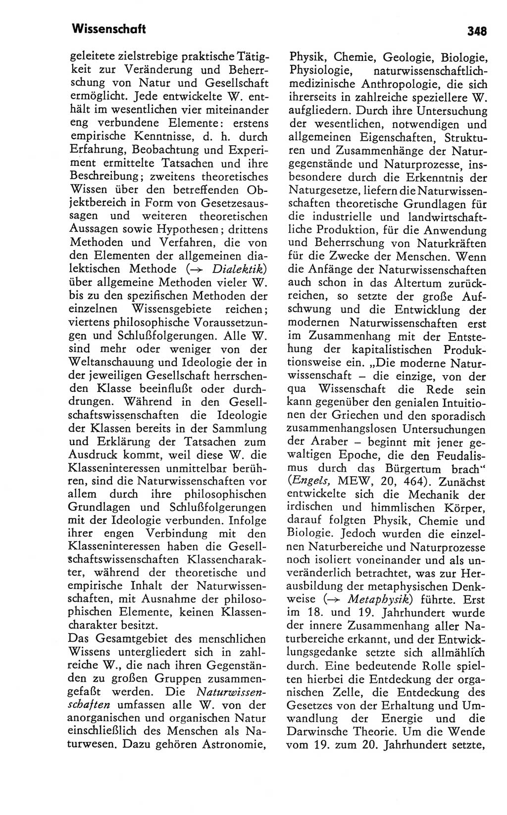 Kleines Wörterbuch der marxistisch-leninistischen Philosophie [Deutsche Demokratische Republik (DDR)] 1981, Seite 348 (Kl. Wb. ML Phil. DDR 1981, S. 348)