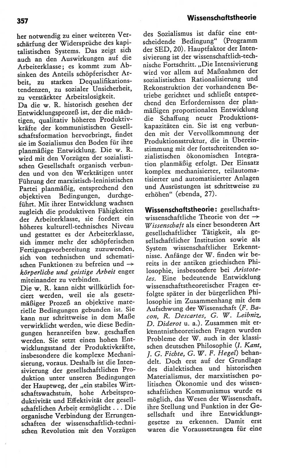 Kleines Wörterbuch der marxistisch-leninistischen Philosophie [Deutsche Demokratische Republik (DDR)] 1981, Seite 357 (Kl. Wb. ML Phil. DDR 1981, S. 357)