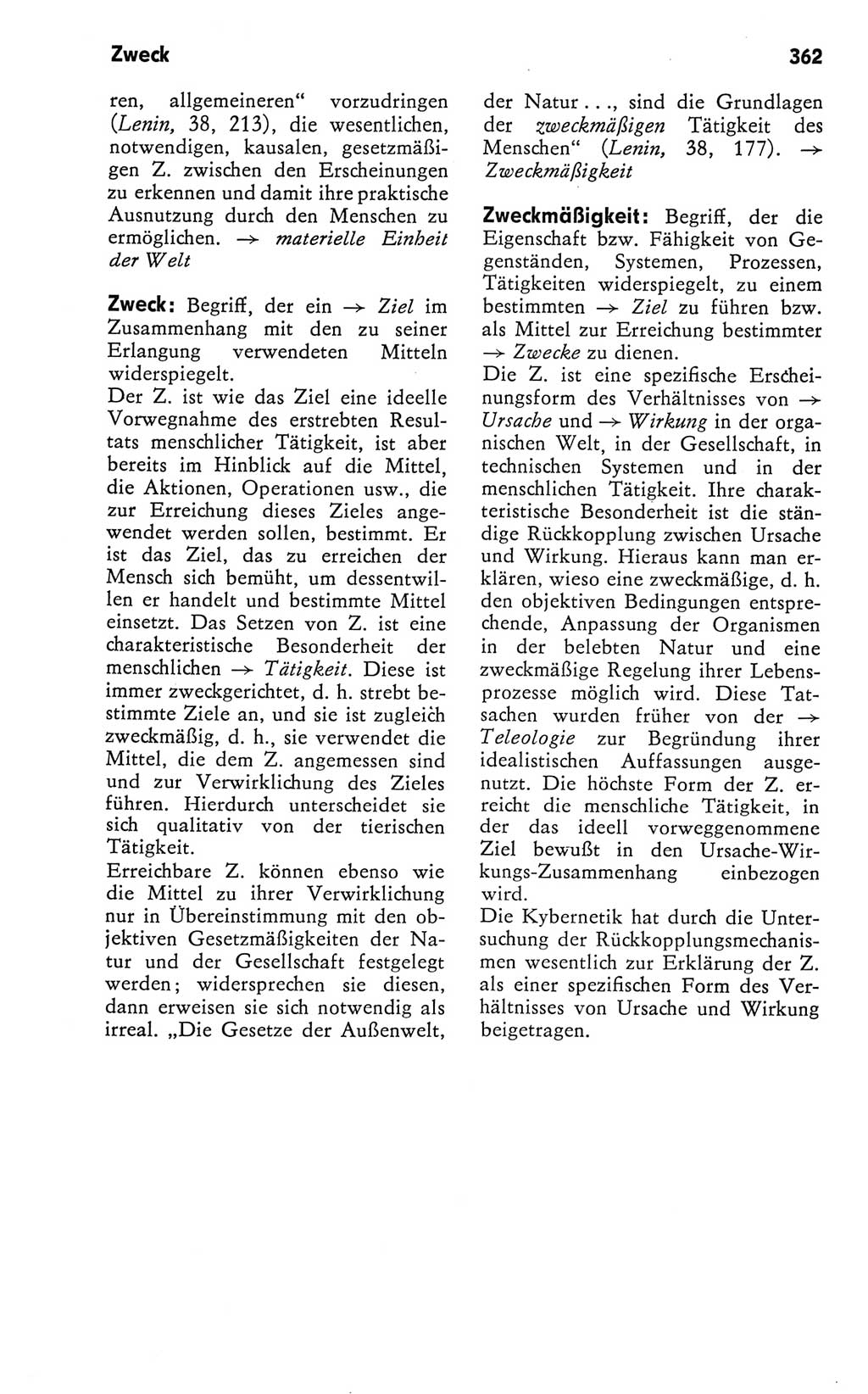 Kleines Wörterbuch der marxistisch-leninistischen Philosophie [Deutsche Demokratische Republik (DDR)] 1981, Seite 362 (Kl. Wb. ML Phil. DDR 1981, S. 362)