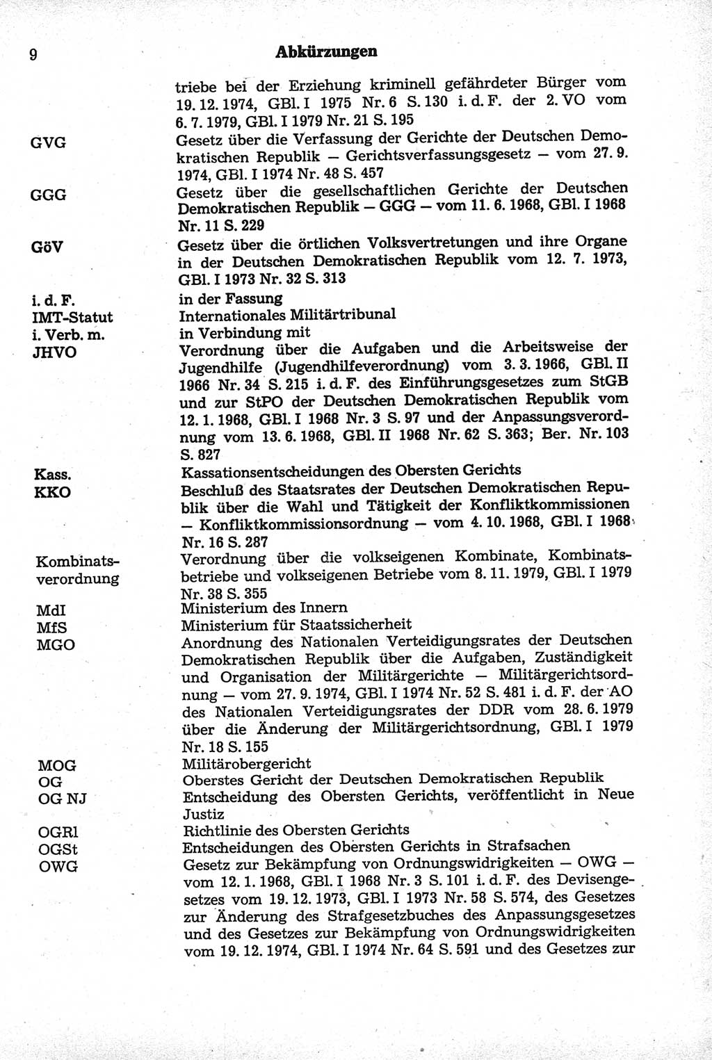 Strafrecht der Deutschen Demokratischen Republik (DDR), Kommentar zum Strafgesetzbuch (StGB) 1981, Seite 9 (Strafr. DDR Komm. StGB 1981, S. 9)
