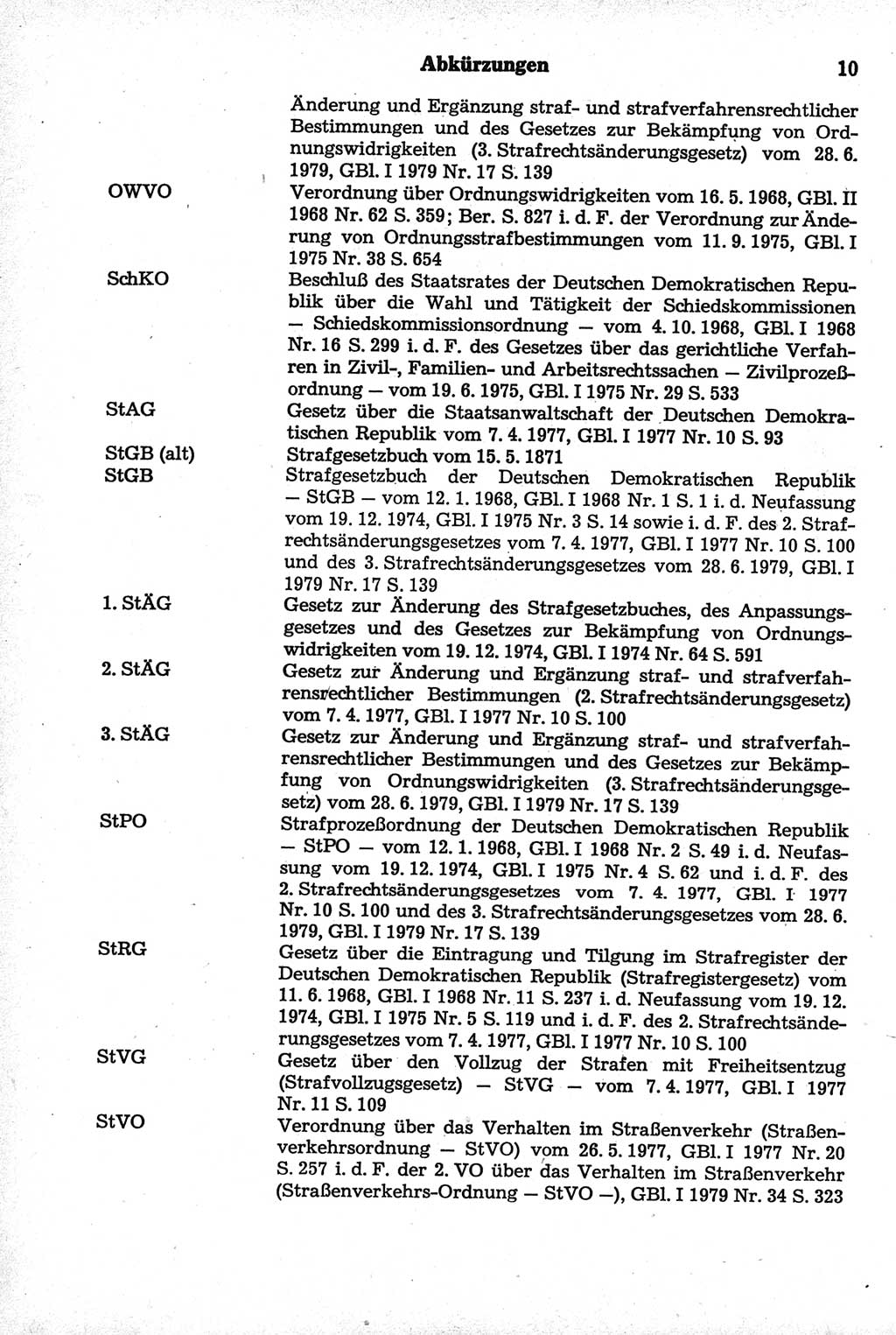 Strafrecht der Deutschen Demokratischen Republik (DDR), Kommentar zum Strafgesetzbuch (StGB) 1981, Seite 10 (Strafr. DDR Komm. StGB 1981, S. 10)