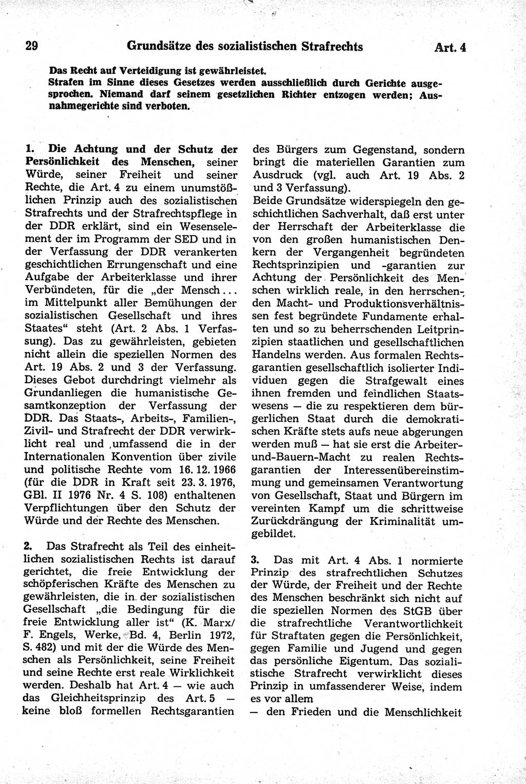 Strafrecht der Deutschen Demokratischen Republik (DDR), Kommentar zum Strafgesetzbuch (StGB) 1981, Seite 29 (Strafr. DDR Komm. StGB 1981, S. 29)