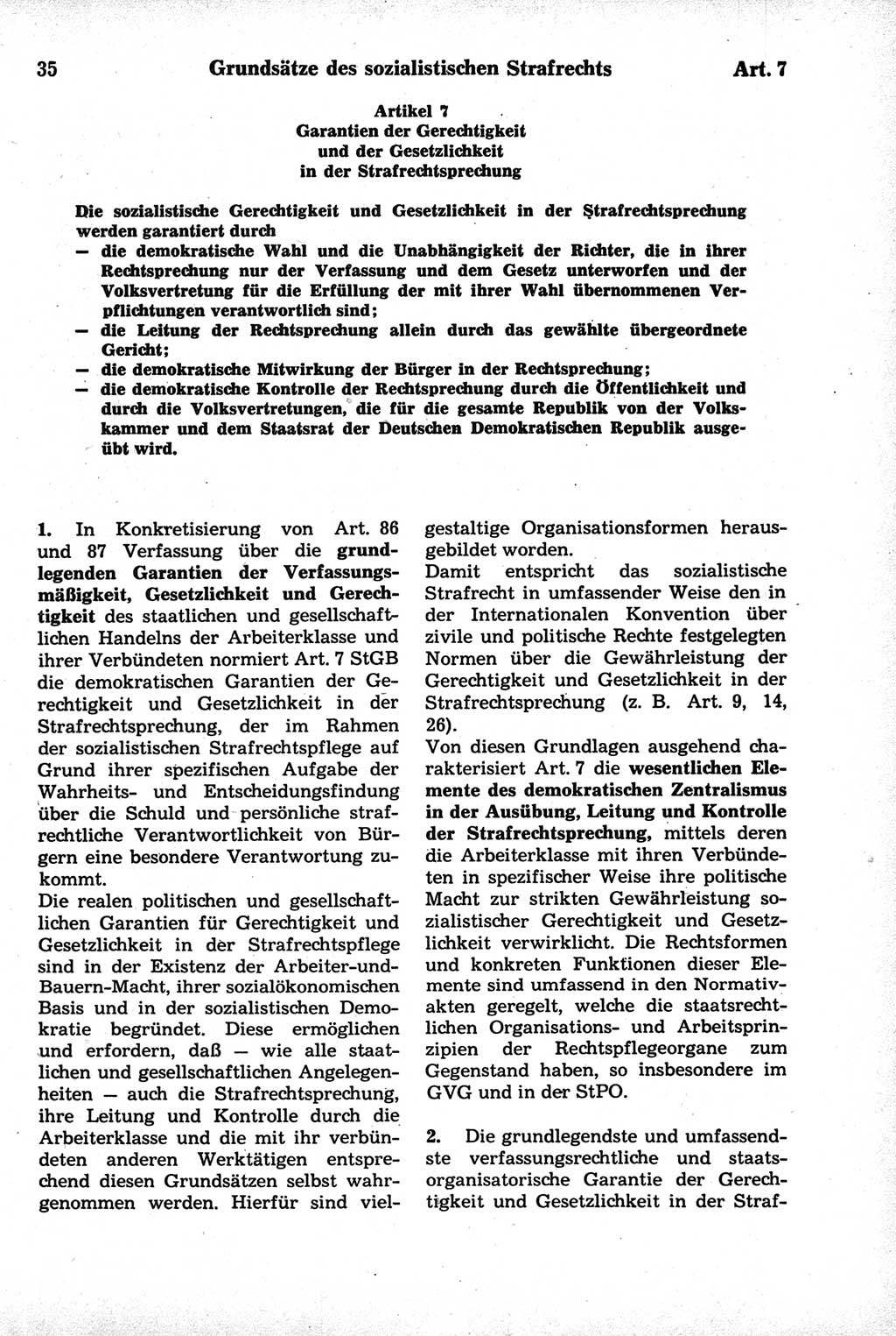 Strafrecht der Deutschen Demokratischen Republik (DDR), Kommentar zum Strafgesetzbuch (StGB) 1981, Seite 35 (Strafr. DDR Komm. StGB 1981, S. 35)