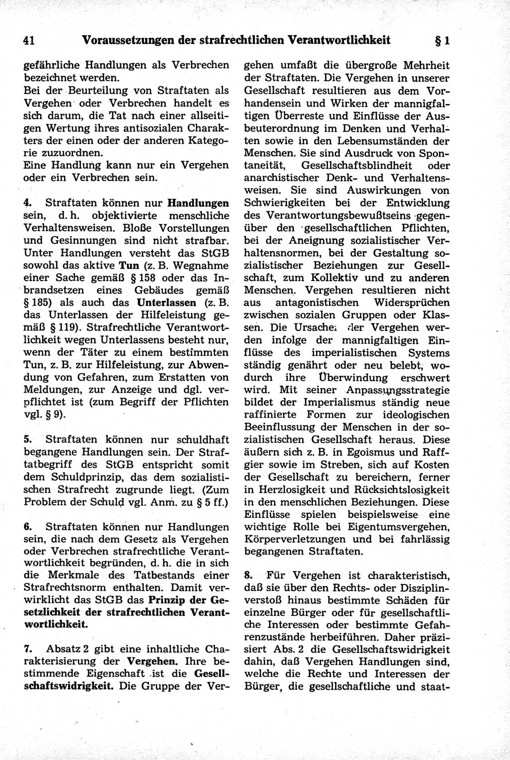 Strafrecht der Deutschen Demokratischen Republik (DDR), Kommentar zum Strafgesetzbuch (StGB) 1981, Seite 41 (Strafr. DDR Komm. StGB 1981, S. 41)