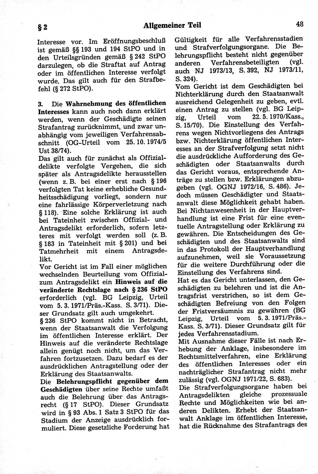 Strafrecht der Deutschen Demokratischen Republik (DDR), Kommentar zum Strafgesetzbuch (StGB) 1981, Seite 48 (Strafr. DDR Komm. StGB 1981, S. 48)