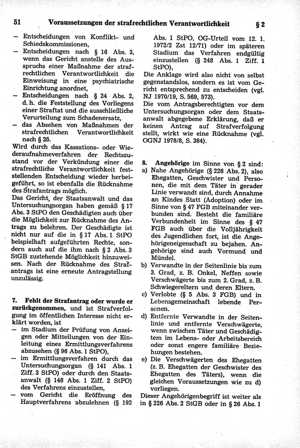 Strafrecht der Deutschen Demokratischen Republik (DDR), Kommentar zum Strafgesetzbuch (StGB) 1981, Seite 51 (Strafr. DDR Komm. StGB 1981, S. 51)