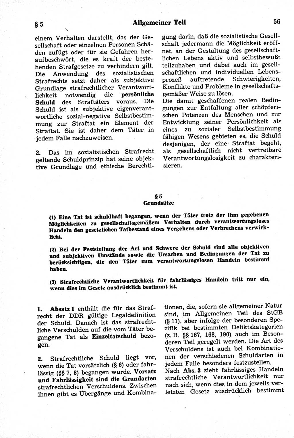 Strafrecht der Deutschen Demokratischen Republik (DDR), Kommentar zum Strafgesetzbuch (StGB) 1981, Seite 56 (Strafr. DDR Komm. StGB 1981, S. 56)