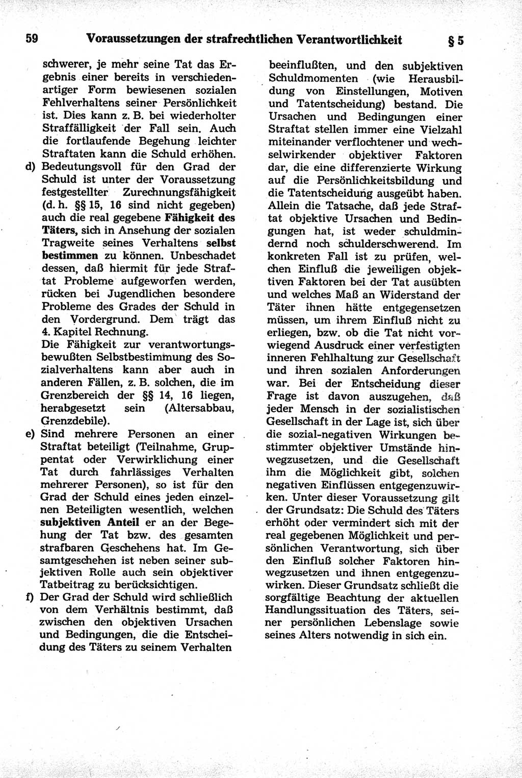 Strafrecht der Deutschen Demokratischen Republik (DDR), Kommentar zum Strafgesetzbuch (StGB) 1981, Seite 59 (Strafr. DDR Komm. StGB 1981, S. 59)