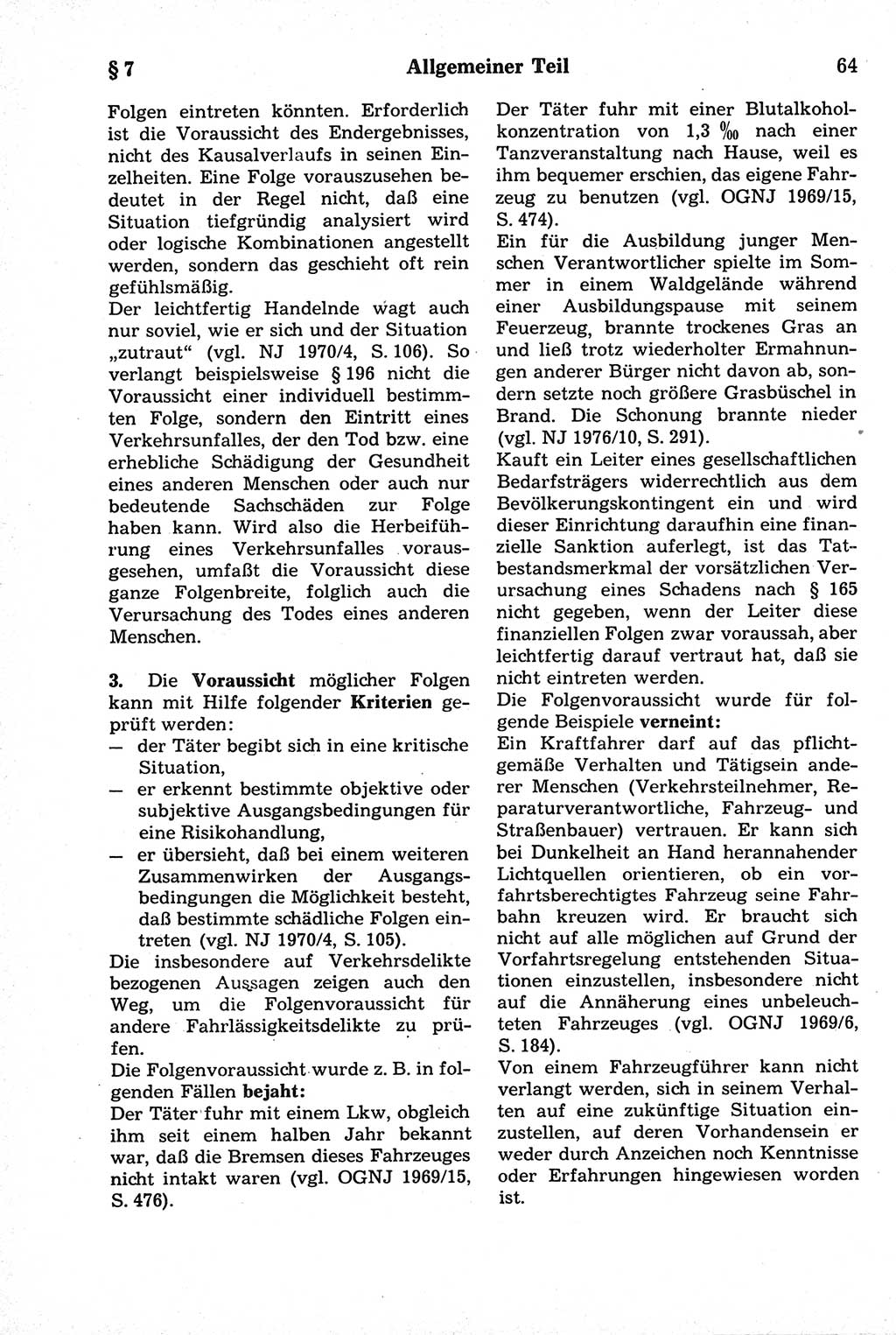 Strafrecht der Deutschen Demokratischen Republik (DDR), Kommentar zum Strafgesetzbuch (StGB) 1981, Seite 64 (Strafr. DDR Komm. StGB 1981, S. 64)