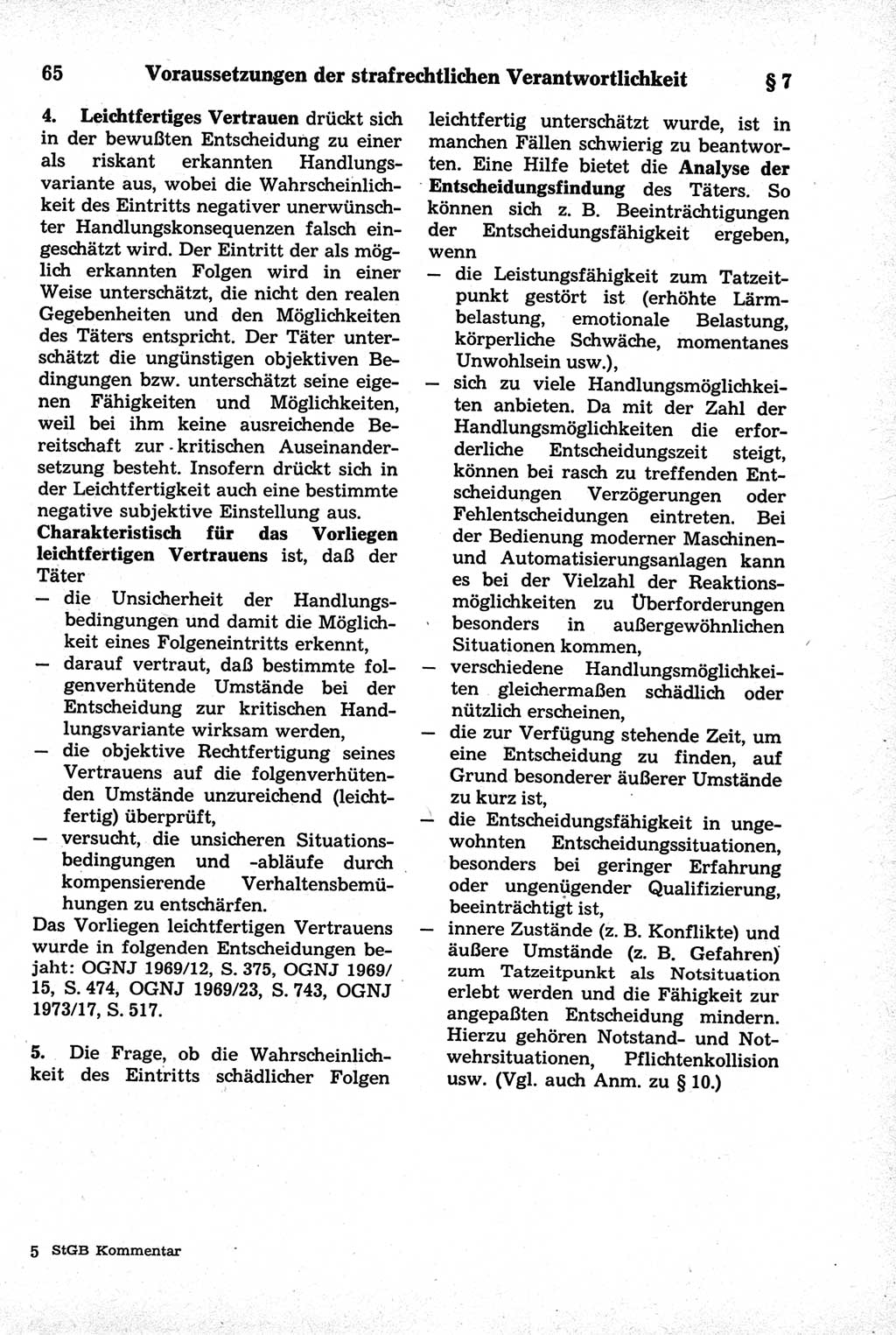 Strafrecht der Deutschen Demokratischen Republik (DDR), Kommentar zum Strafgesetzbuch (StGB) 1981, Seite 65 (Strafr. DDR Komm. StGB 1981, S. 65)