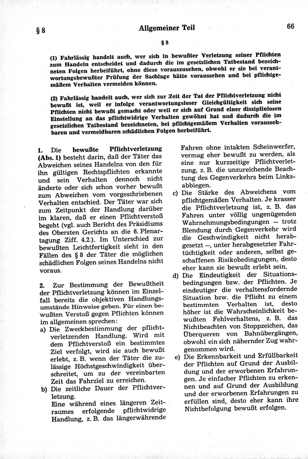 Strafrecht der Deutschen Demokratischen Republik (DDR), Kommentar zum Strafgesetzbuch (StGB) 1981, Seite 66 (Strafr. DDR Komm. StGB 1981, S. 66)