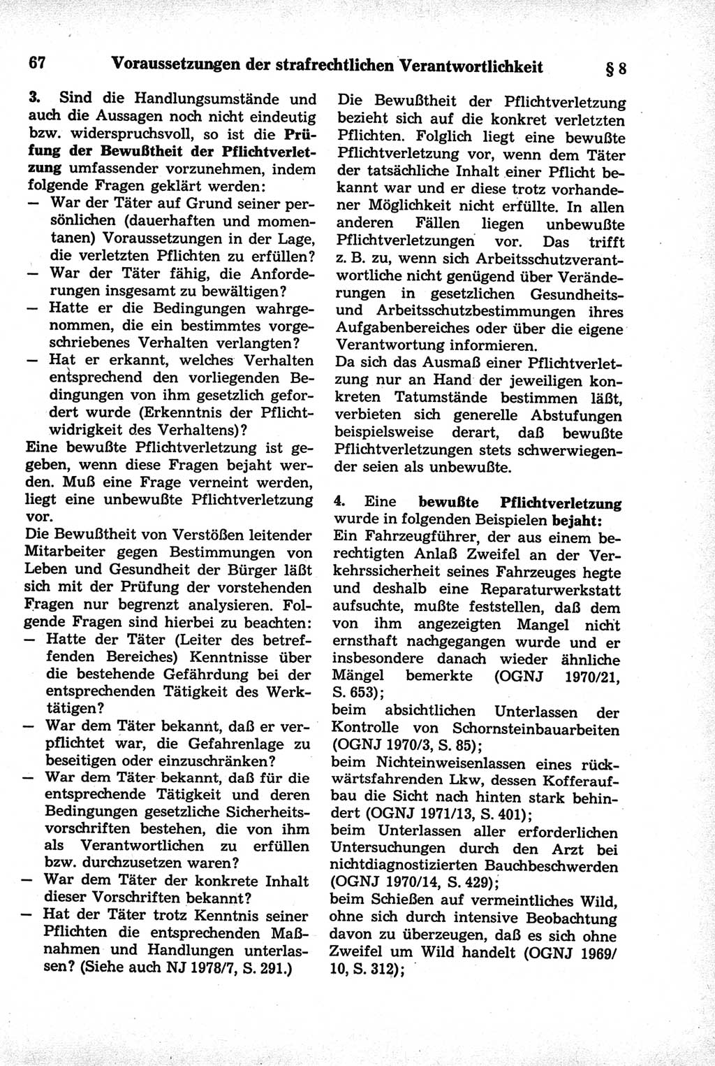 Strafrecht der Deutschen Demokratischen Republik (DDR), Kommentar zum Strafgesetzbuch (StGB) 1981, Seite 67 (Strafr. DDR Komm. StGB 1981, S. 67)