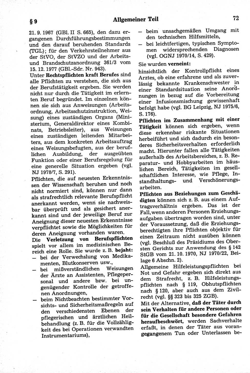 Strafrecht der Deutschen Demokratischen Republik (DDR), Kommentar zum Strafgesetzbuch (StGB) 1981, Seite 72 (Strafr. DDR Komm. StGB 1981, S. 72)