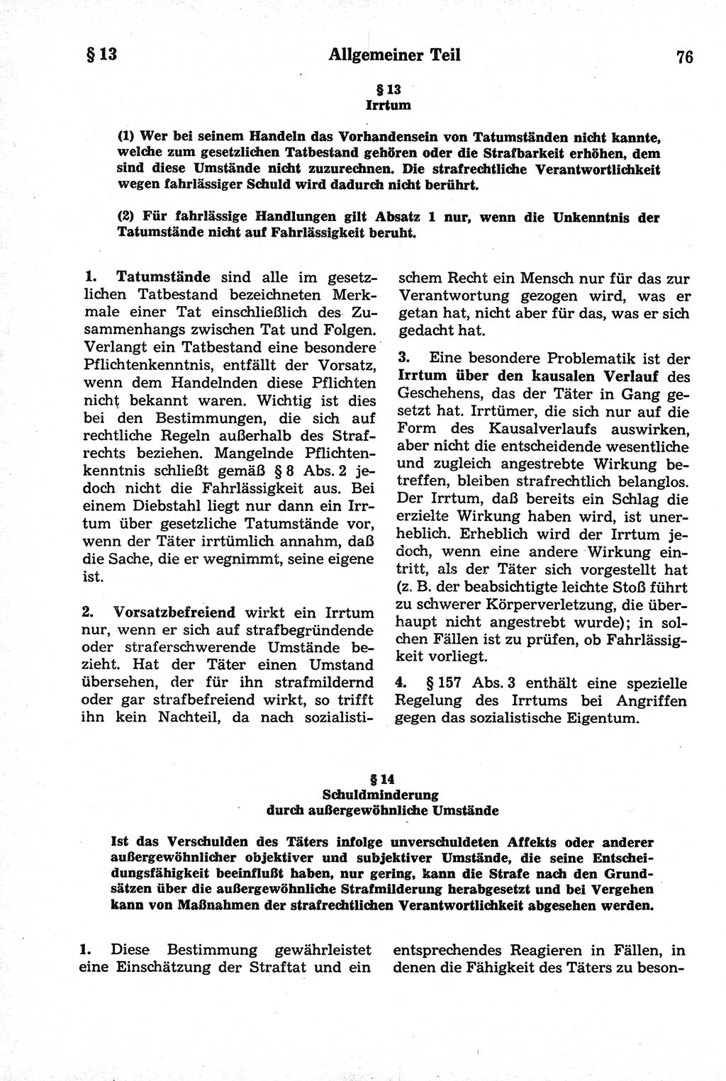 Strafrecht der Deutschen Demokratischen Republik (DDR), Kommentar zum Strafgesetzbuch (StGB) 1981, Seite 76 (Strafr. DDR Komm. StGB 1981, S. 76)