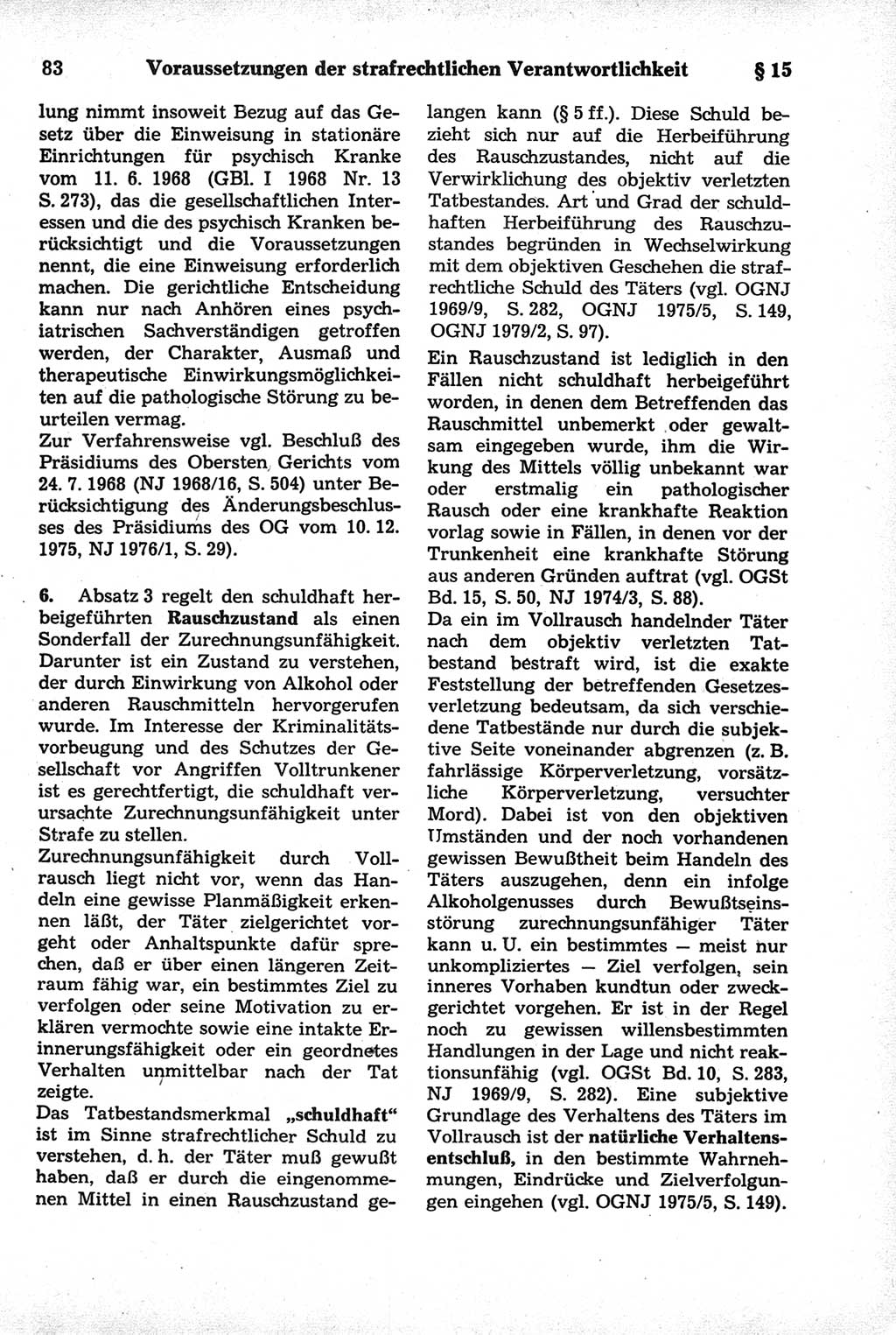 Strafrecht der Deutschen Demokratischen Republik (DDR), Kommentar zum Strafgesetzbuch (StGB) 1981, Seite 83 (Strafr. DDR Komm. StGB 1981, S. 83)