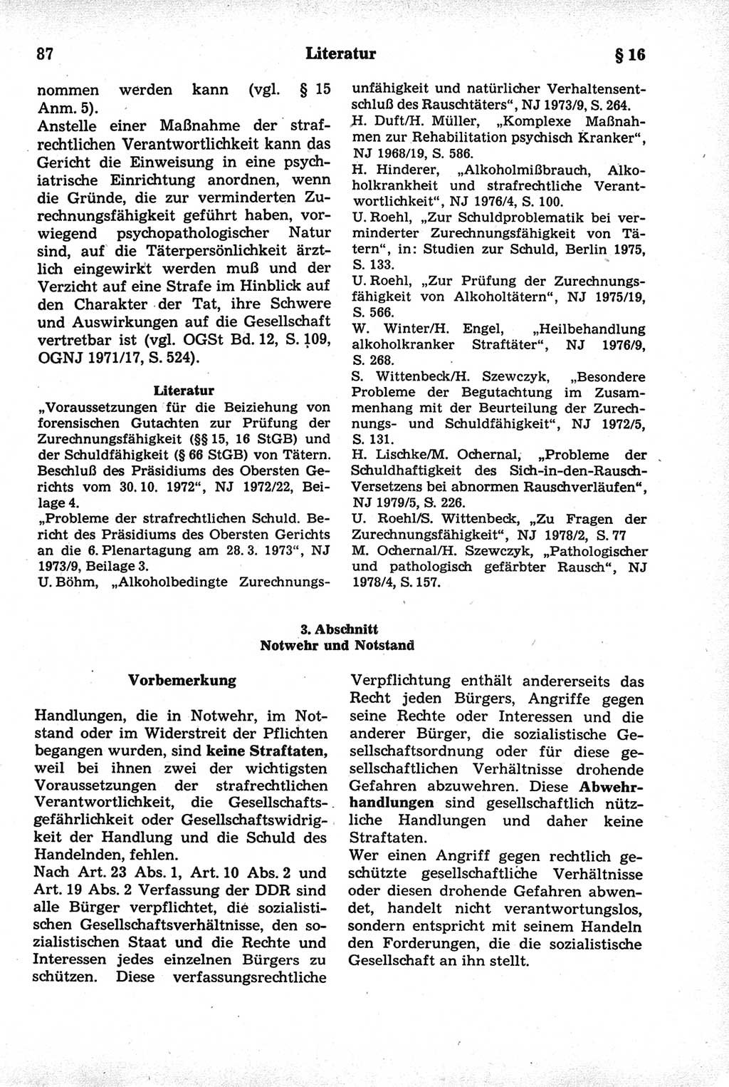 Strafrecht der Deutschen Demokratischen Republik (DDR), Kommentar zum Strafgesetzbuch (StGB) 1981, Seite 87 (Strafr. DDR Komm. StGB 1981, S. 87)