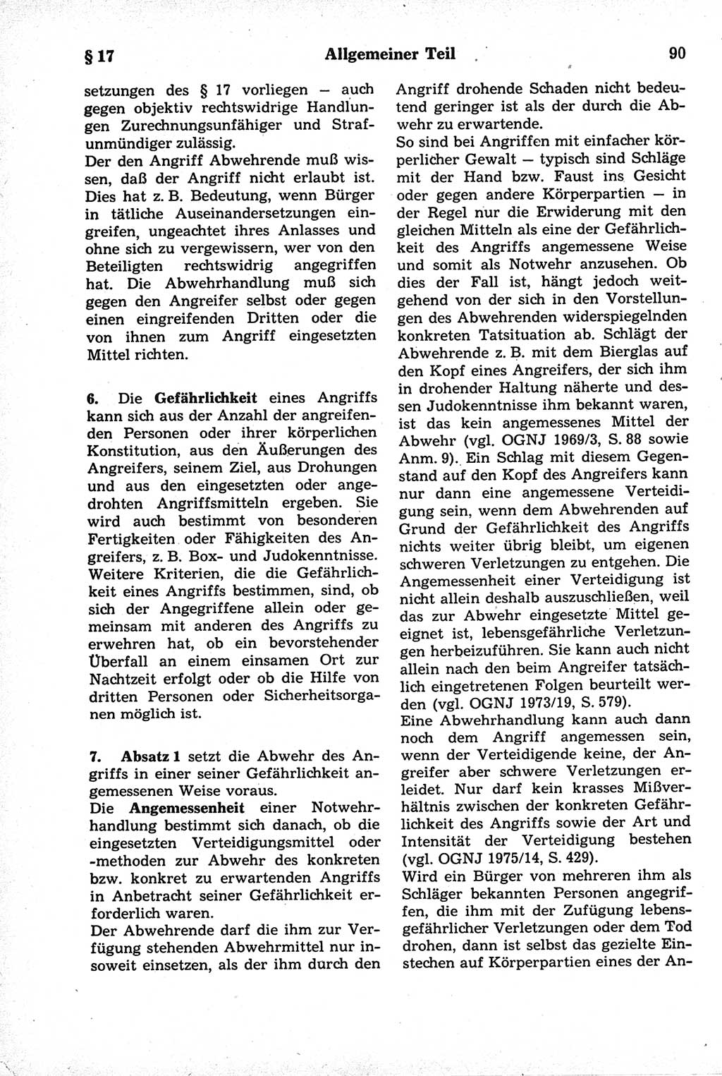 Strafrecht der Deutschen Demokratischen Republik (DDR), Kommentar zum Strafgesetzbuch (StGB) 1981, Seite 90 (Strafr. DDR Komm. StGB 1981, S. 90)