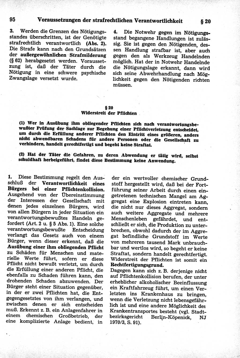 Strafrecht der Deutschen Demokratischen Republik (DDR), Kommentar zum Strafgesetzbuch (StGB) 1981, Seite 95 (Strafr. DDR Komm. StGB 1981, S. 95)
