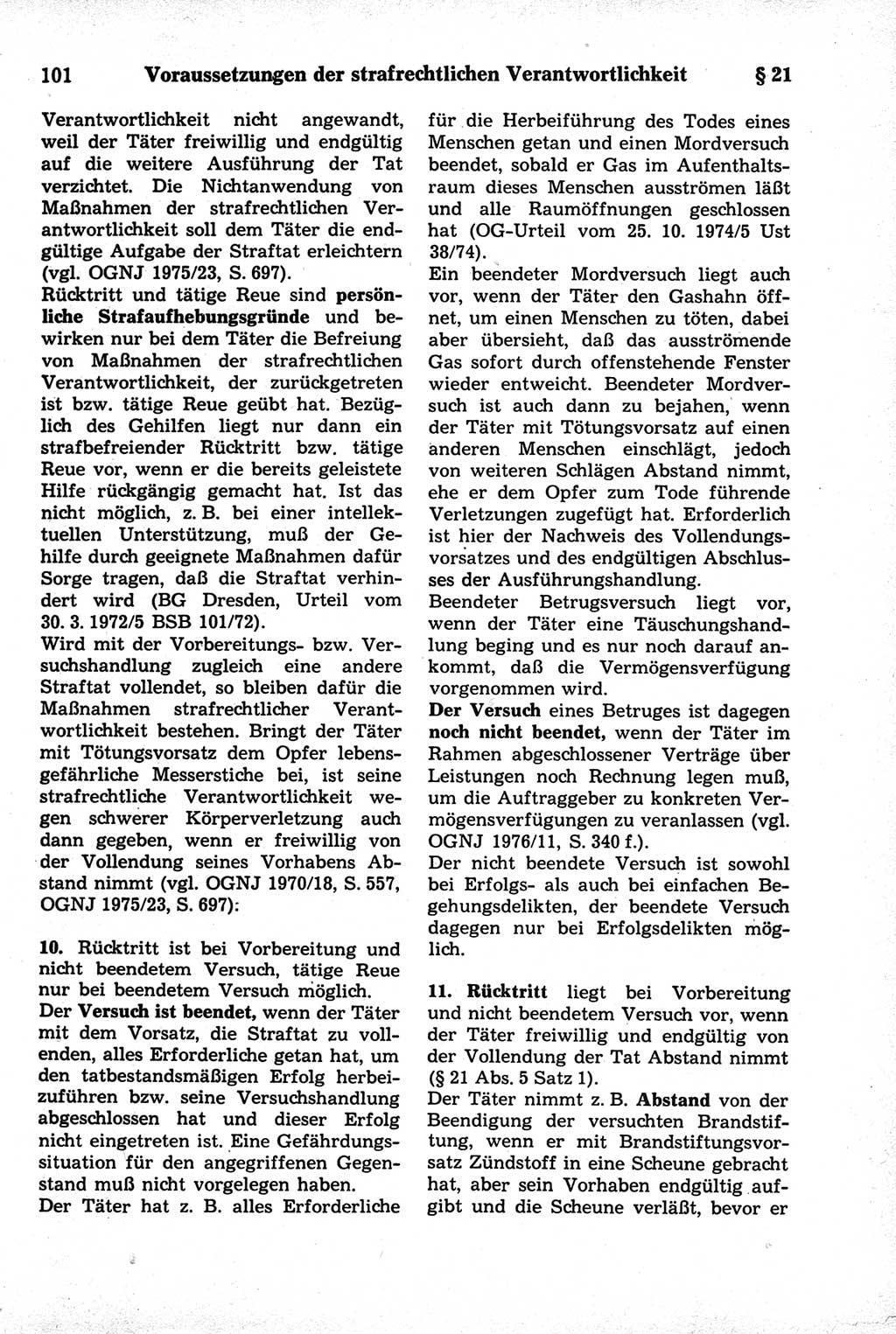 Strafrecht der Deutschen Demokratischen Republik (DDR), Kommentar zum Strafgesetzbuch (StGB) 1981, Seite 101 (Strafr. DDR Komm. StGB 1981, S. 101)