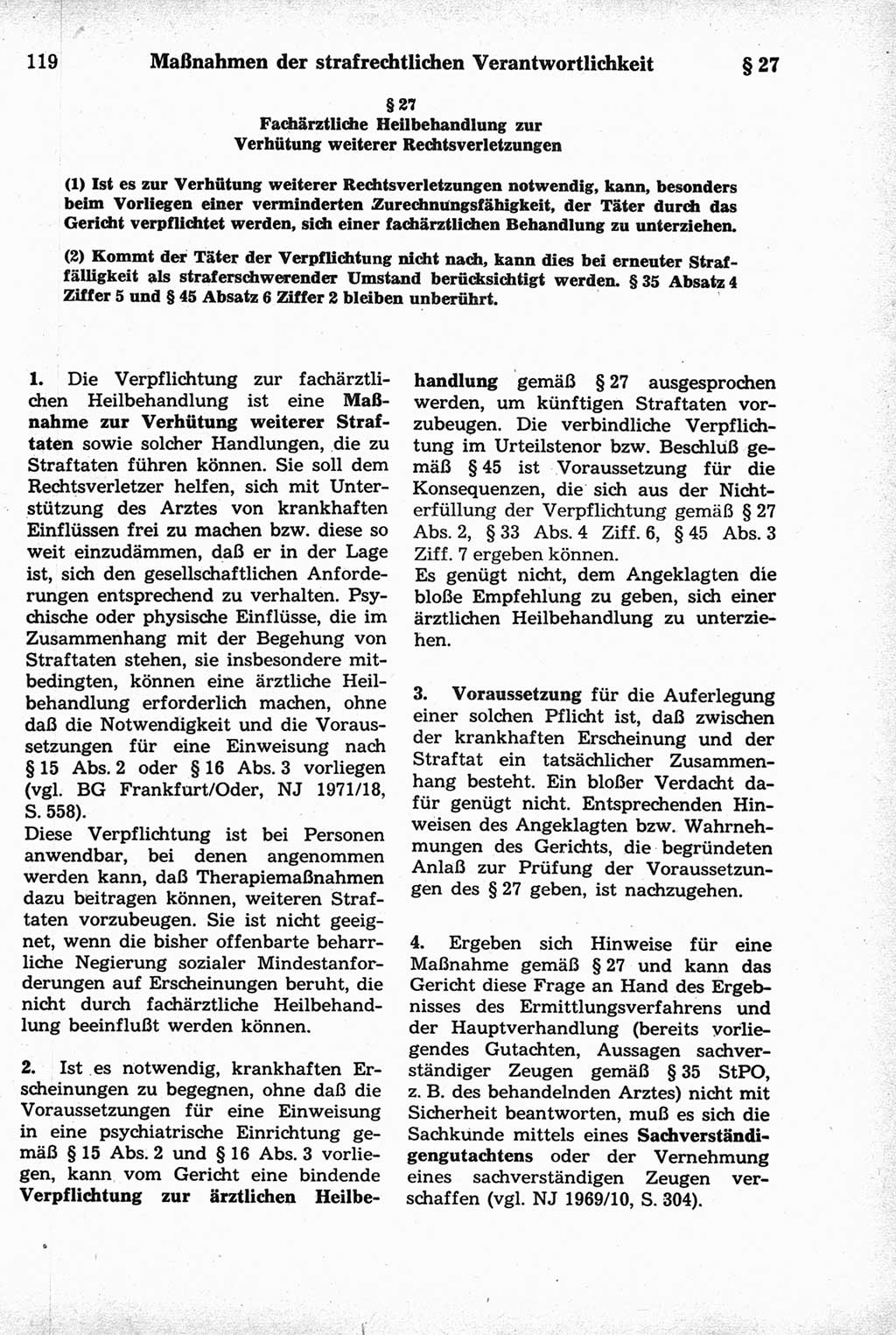 Strafrecht der Deutschen Demokratischen Republik (DDR), Kommentar zum Strafgesetzbuch (StGB) 1981, Seite 119 (Strafr. DDR Komm. StGB 1981, S. 119)