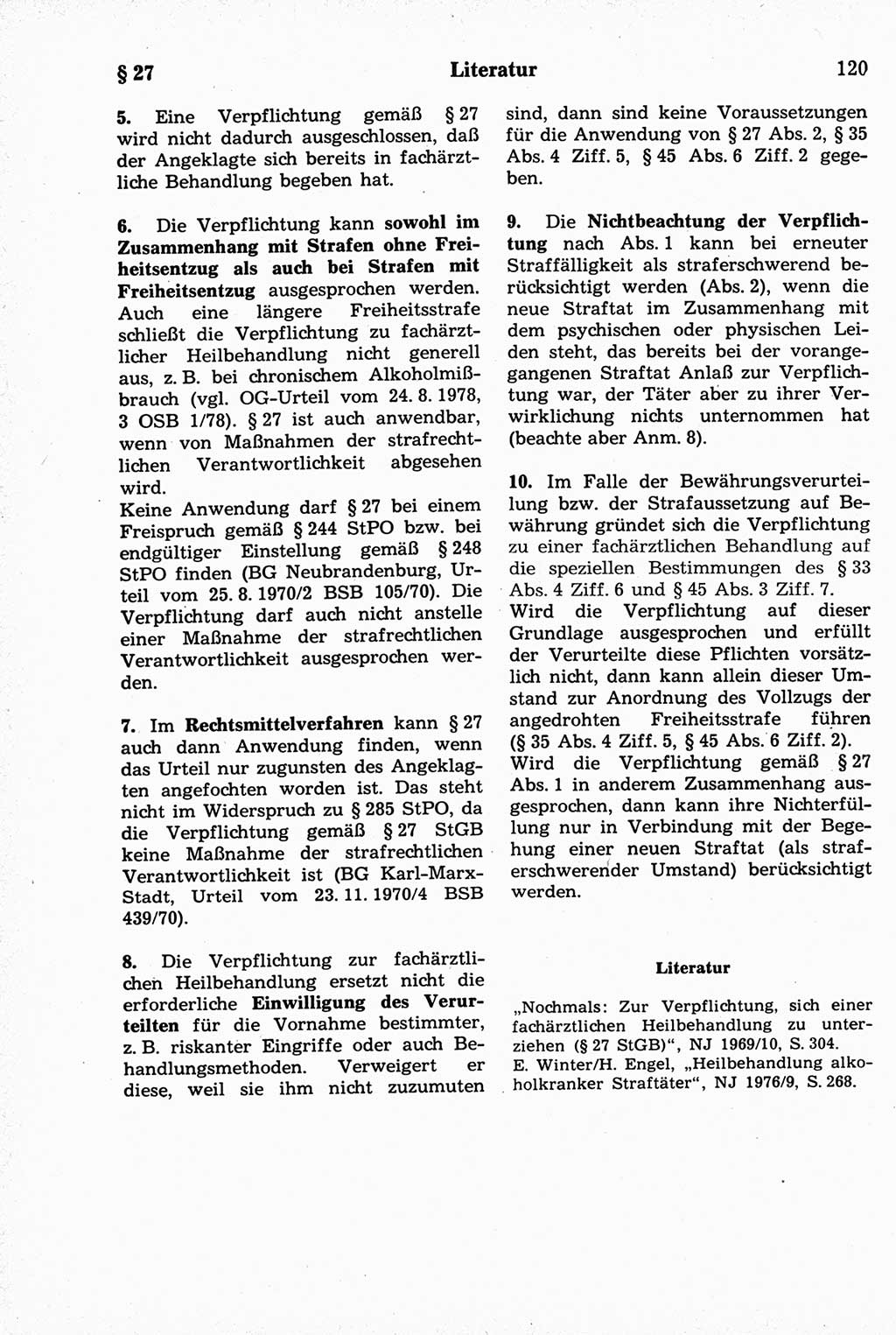 Strafrecht der Deutschen Demokratischen Republik (DDR), Kommentar zum Strafgesetzbuch (StGB) 1981, Seite 120 (Strafr. DDR Komm. StGB 1981, S. 120)