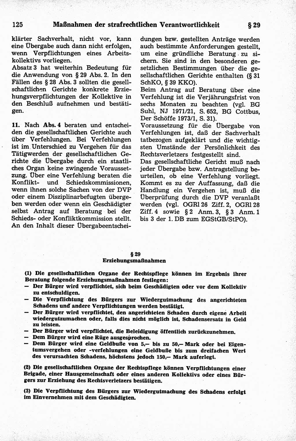 Strafrecht der Deutschen Demokratischen Republik (DDR), Kommentar zum Strafgesetzbuch (StGB) 1981, Seite 125 (Strafr. DDR Komm. StGB 1981, S. 125)