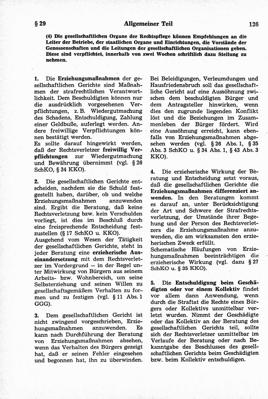 Strafrecht der Deutschen Demokratischen Republik (DDR), Kommentar zum Strafgesetzbuch (StGB) 1981, Seite 126 (Strafr. DDR Komm. StGB 1981, S. 126)