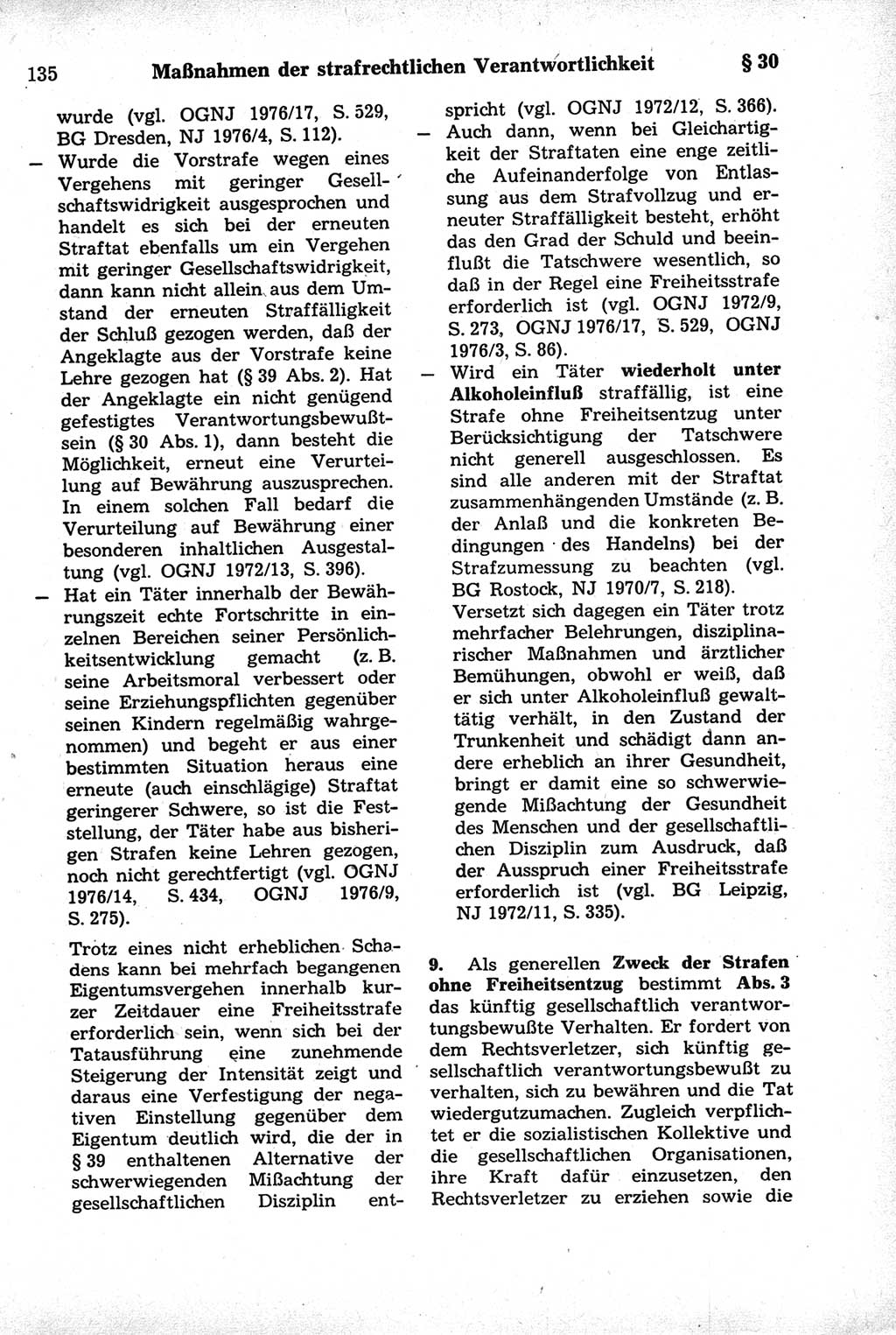 Strafrecht der Deutschen Demokratischen Republik (DDR), Kommentar zum Strafgesetzbuch (StGB) 1981, Seite 135 (Strafr. DDR Komm. StGB 1981, S. 135)