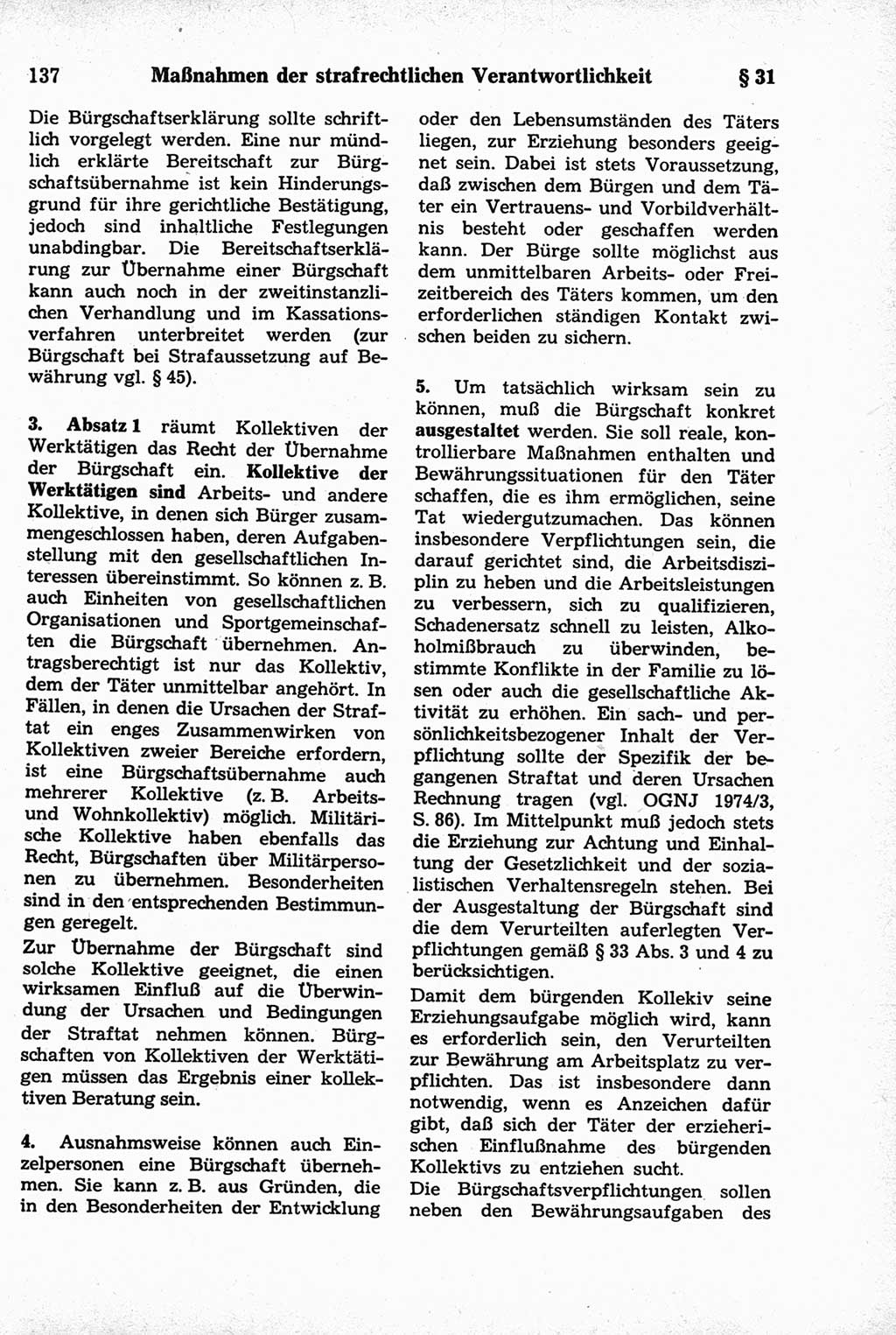 Strafrecht der Deutschen Demokratischen Republik (DDR), Kommentar zum Strafgesetzbuch (StGB) 1981, Seite 137 (Strafr. DDR Komm. StGB 1981, S. 137)